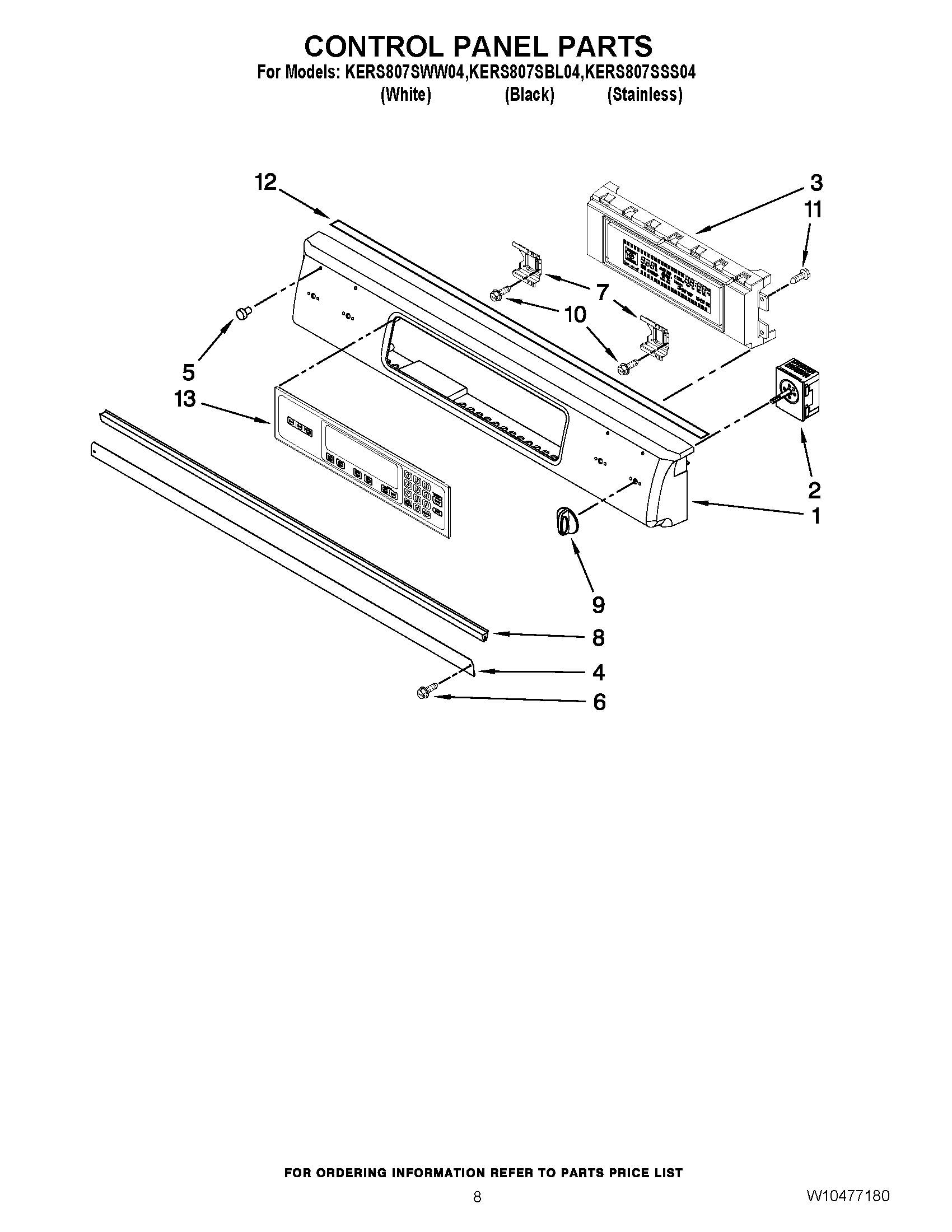 05 - CONTROL PANEL PARTS