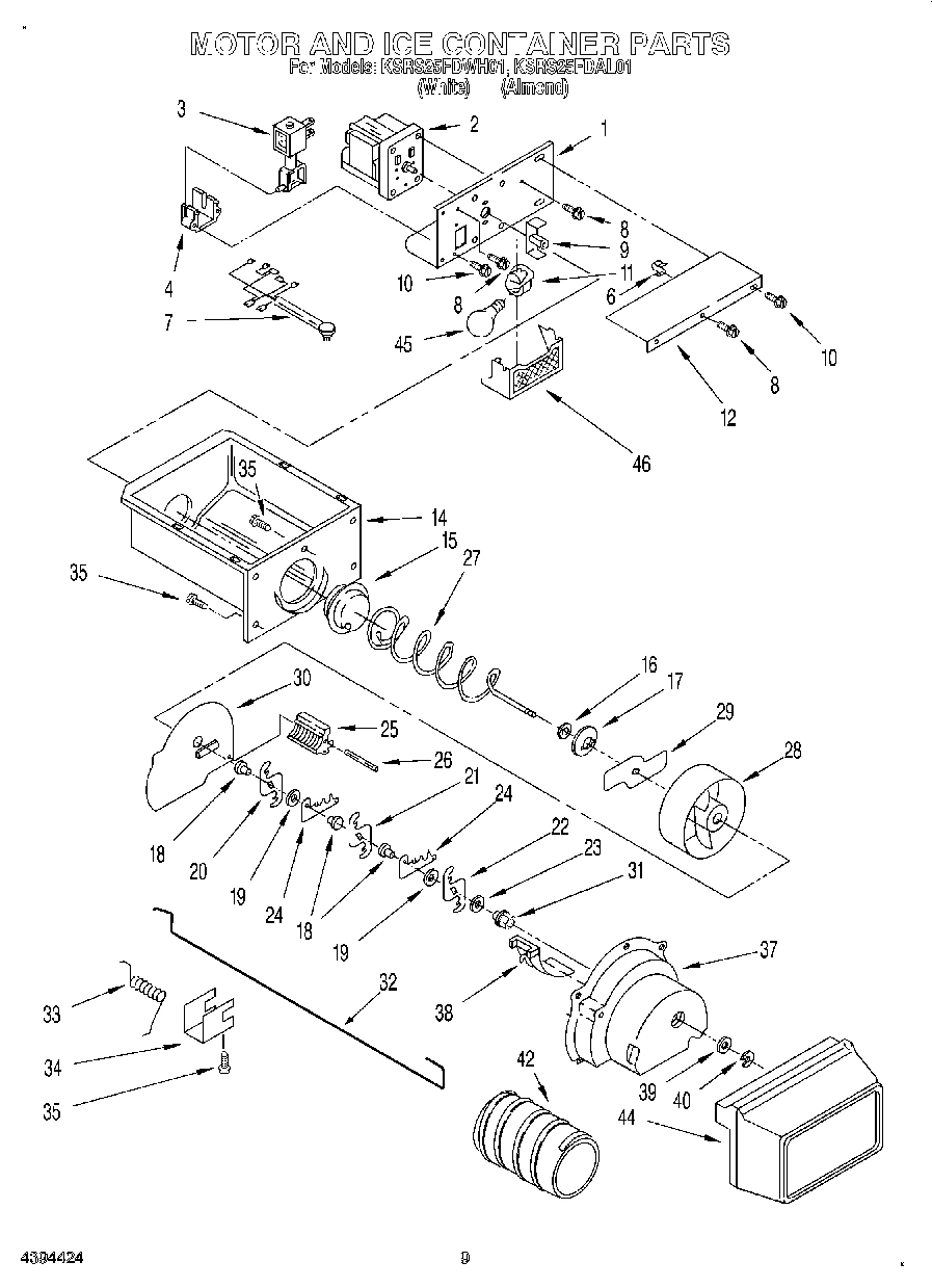 06 - MOTOR AND ICE CONTAINER