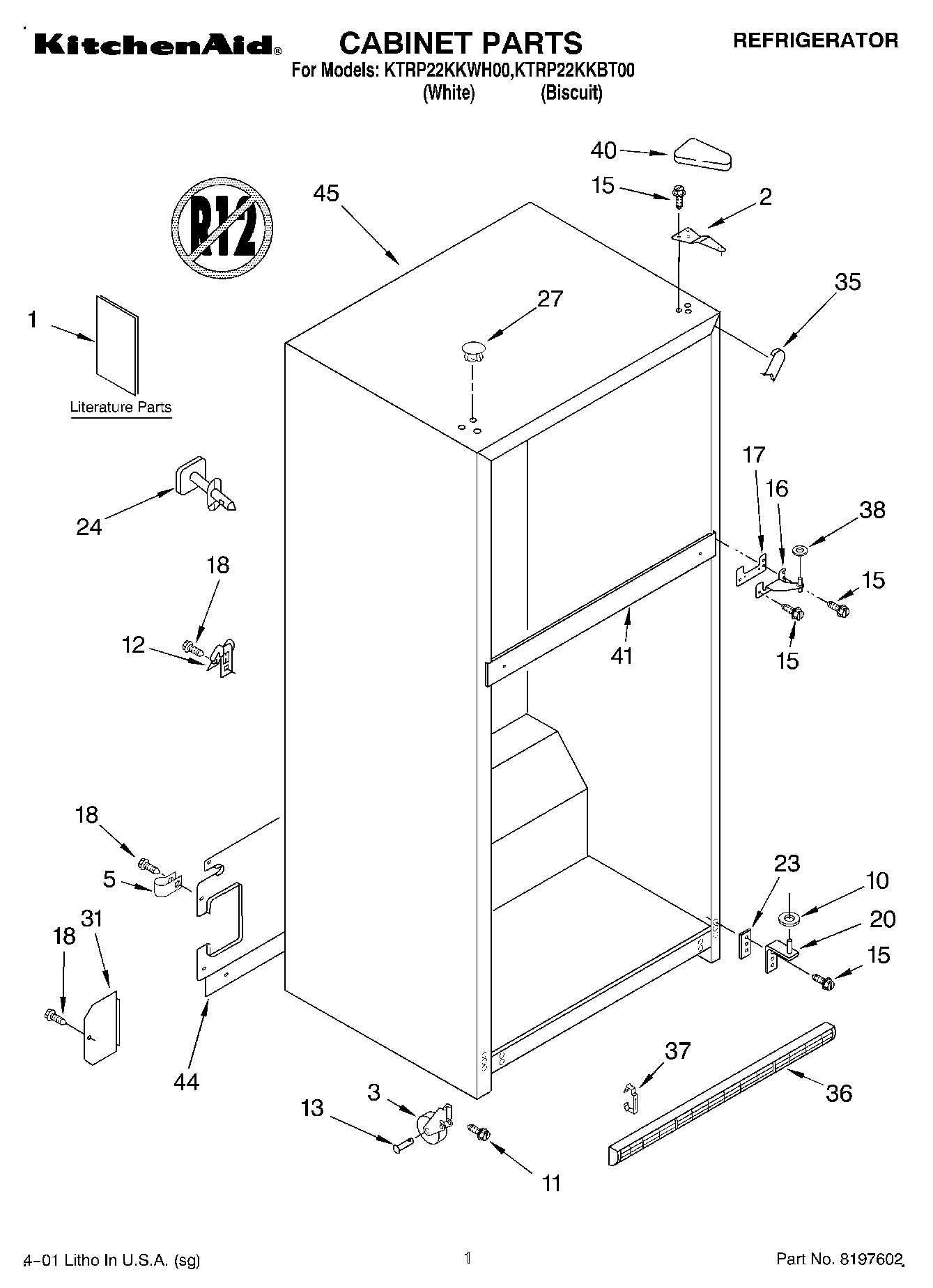 01 - CABINET, LITERATURE