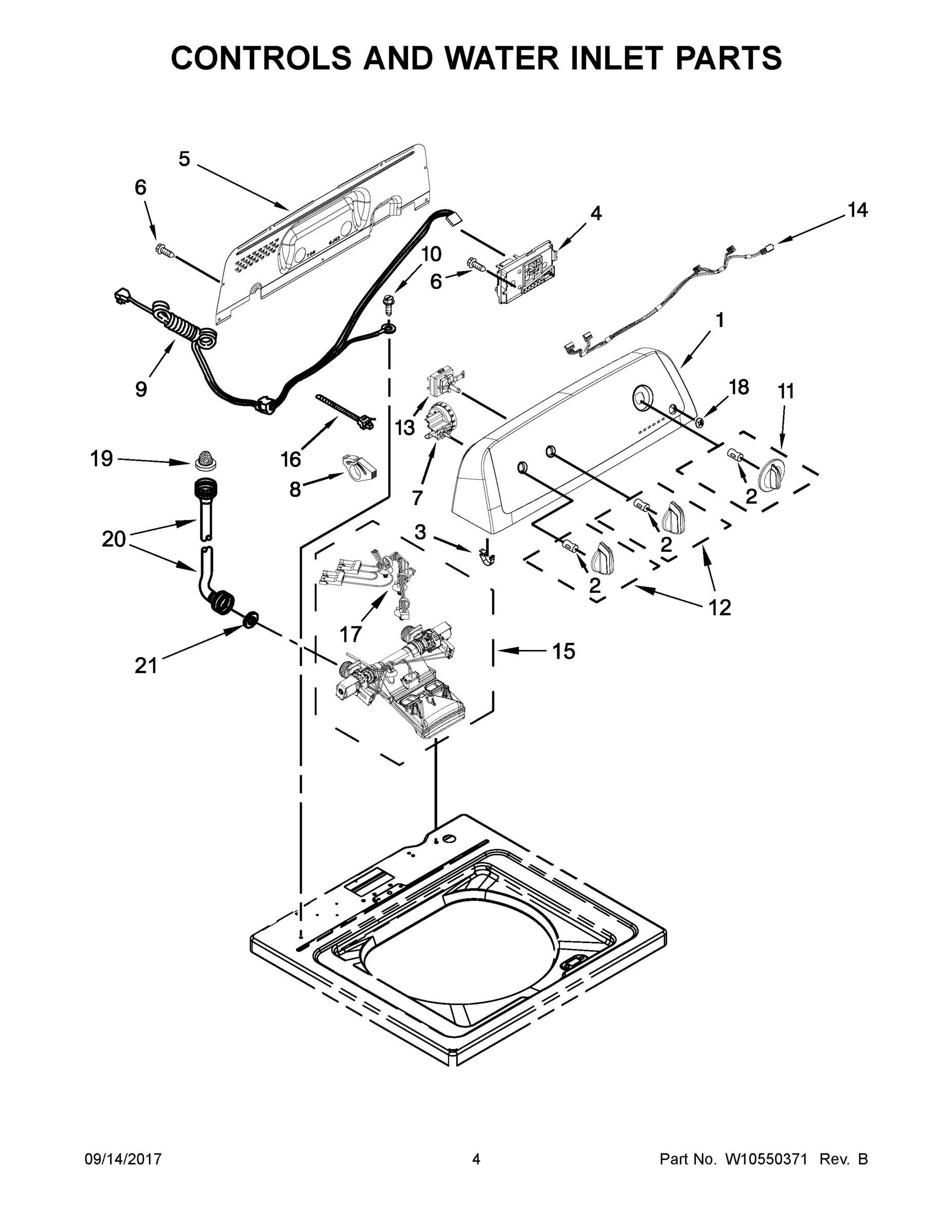03 - CONTROLS AND WATER INLET PARTS