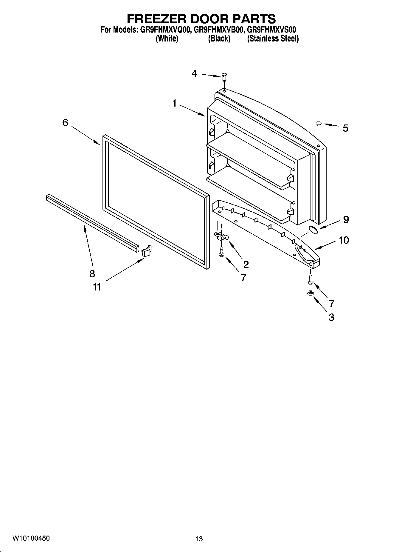 07 - FREEZER DOOR PARTS, OPTIONAL PARTS