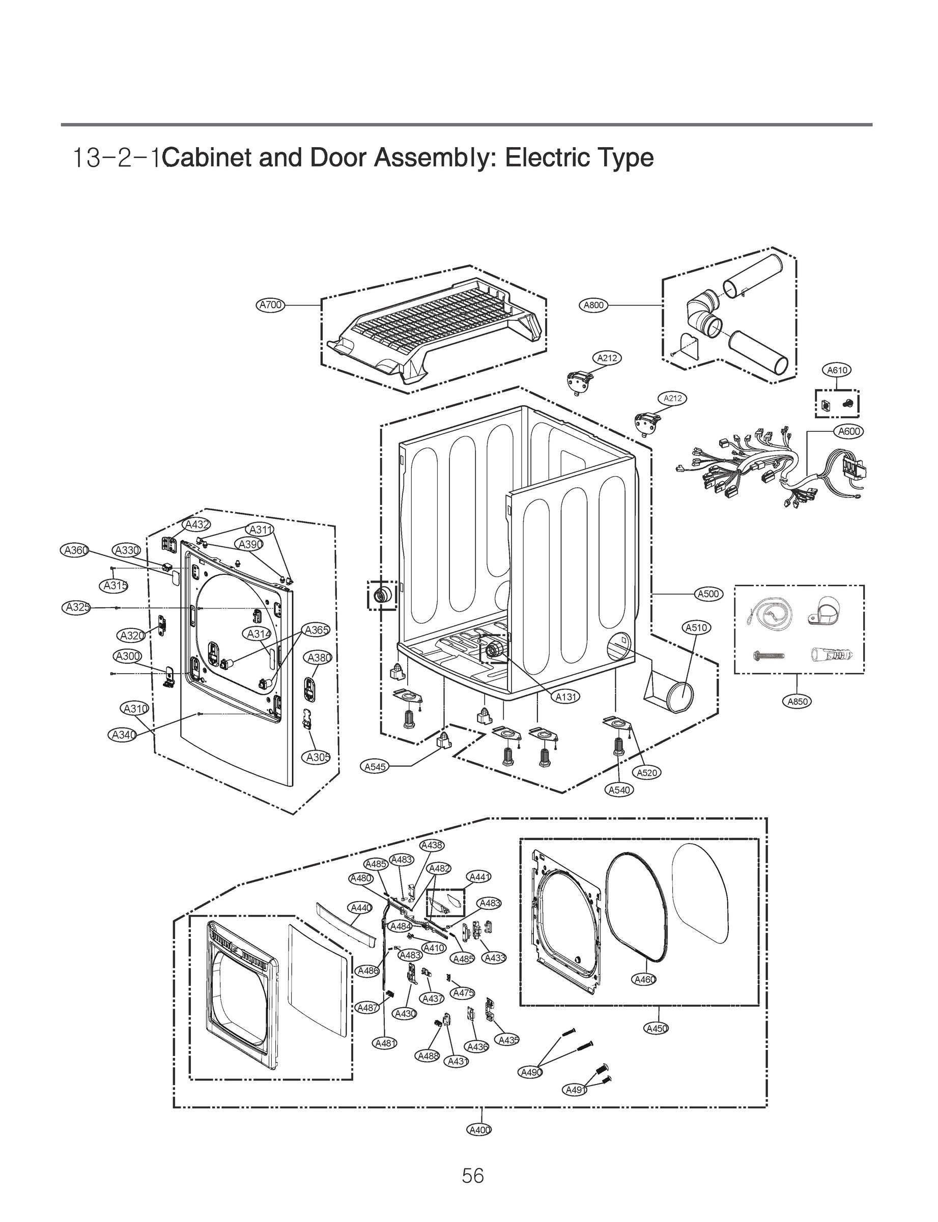 CABINET AND DOOR ASSEMBLY