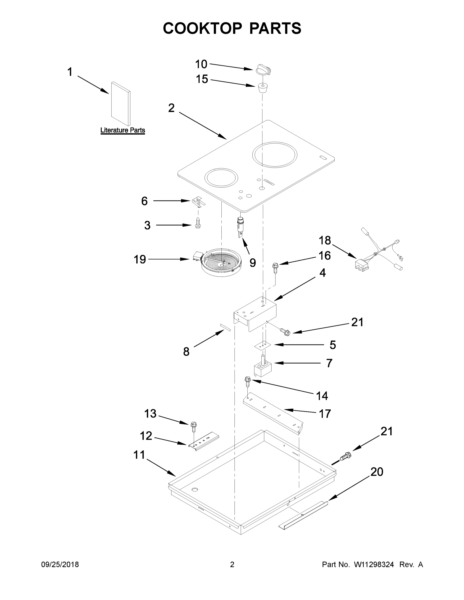 02 - COOKTOP PARTS