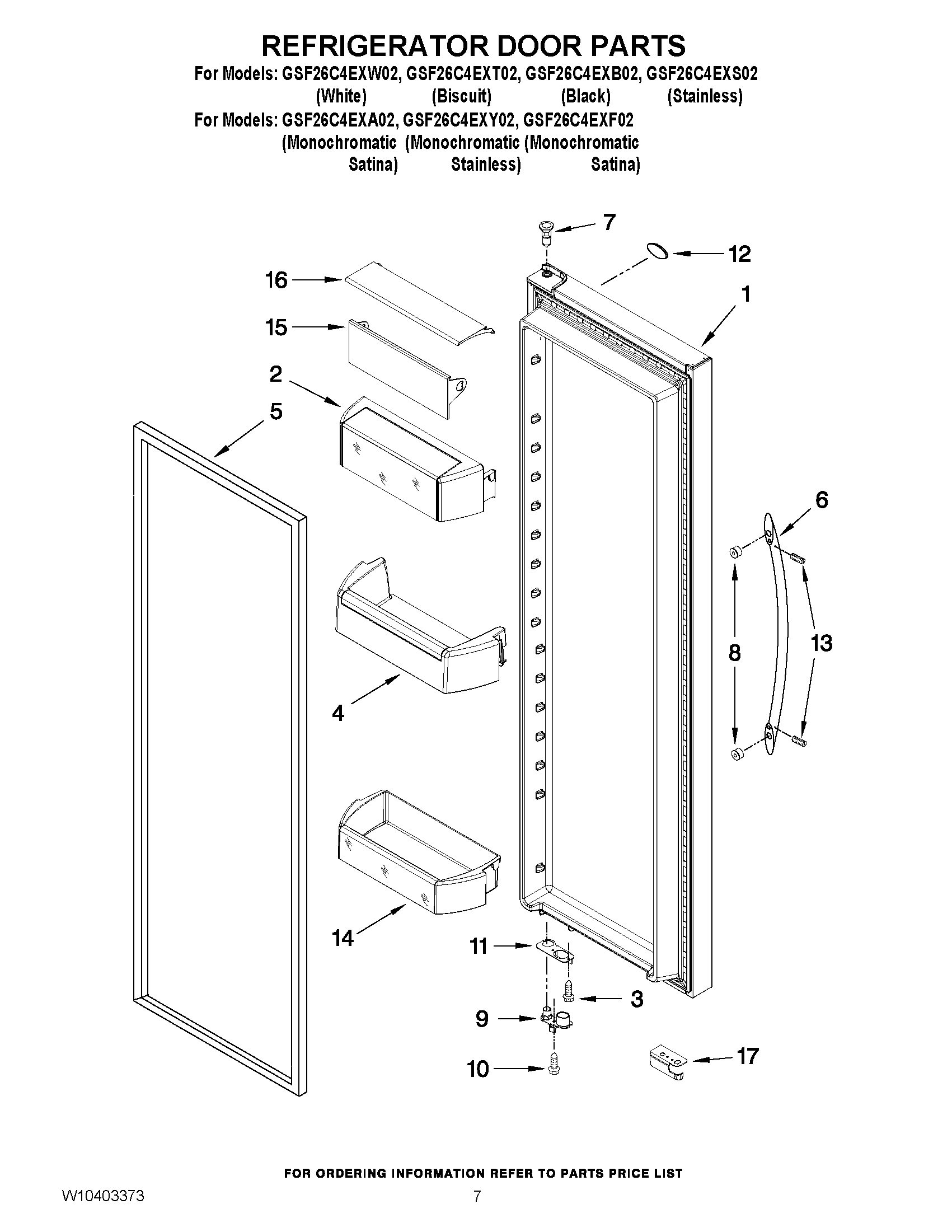 05 - REFRIGERATOR DOOR PARTS