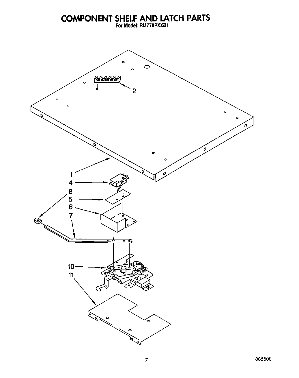 06 - COMPONENT SHELF AND LATCH