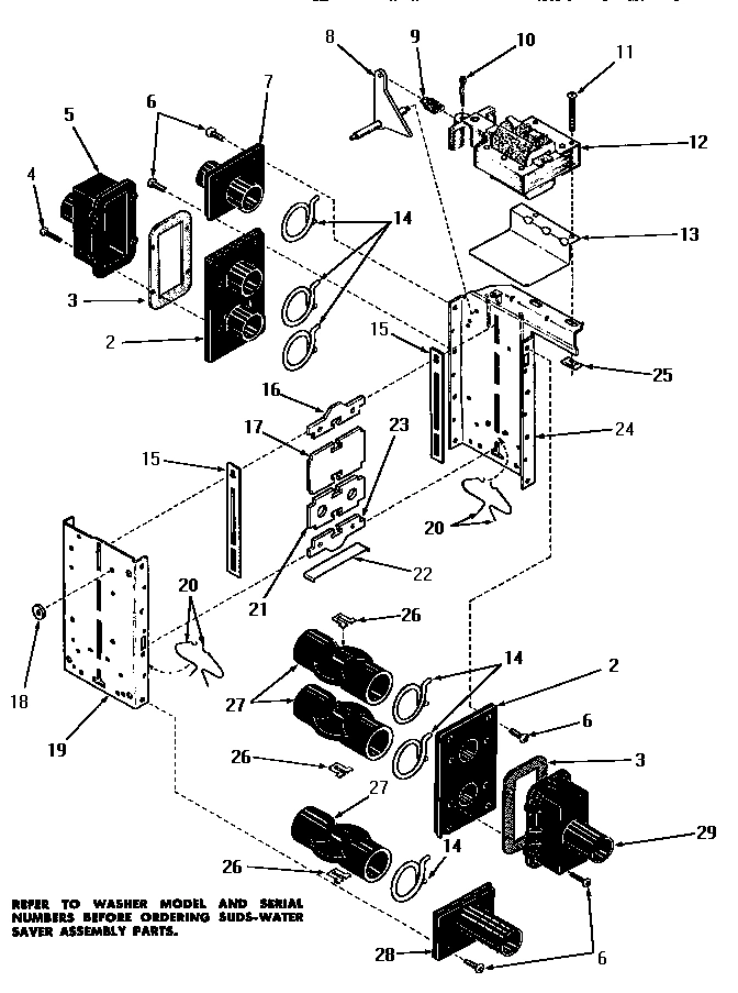 02 - 23848 SUDS-WATER SAVER VALVE ASSY