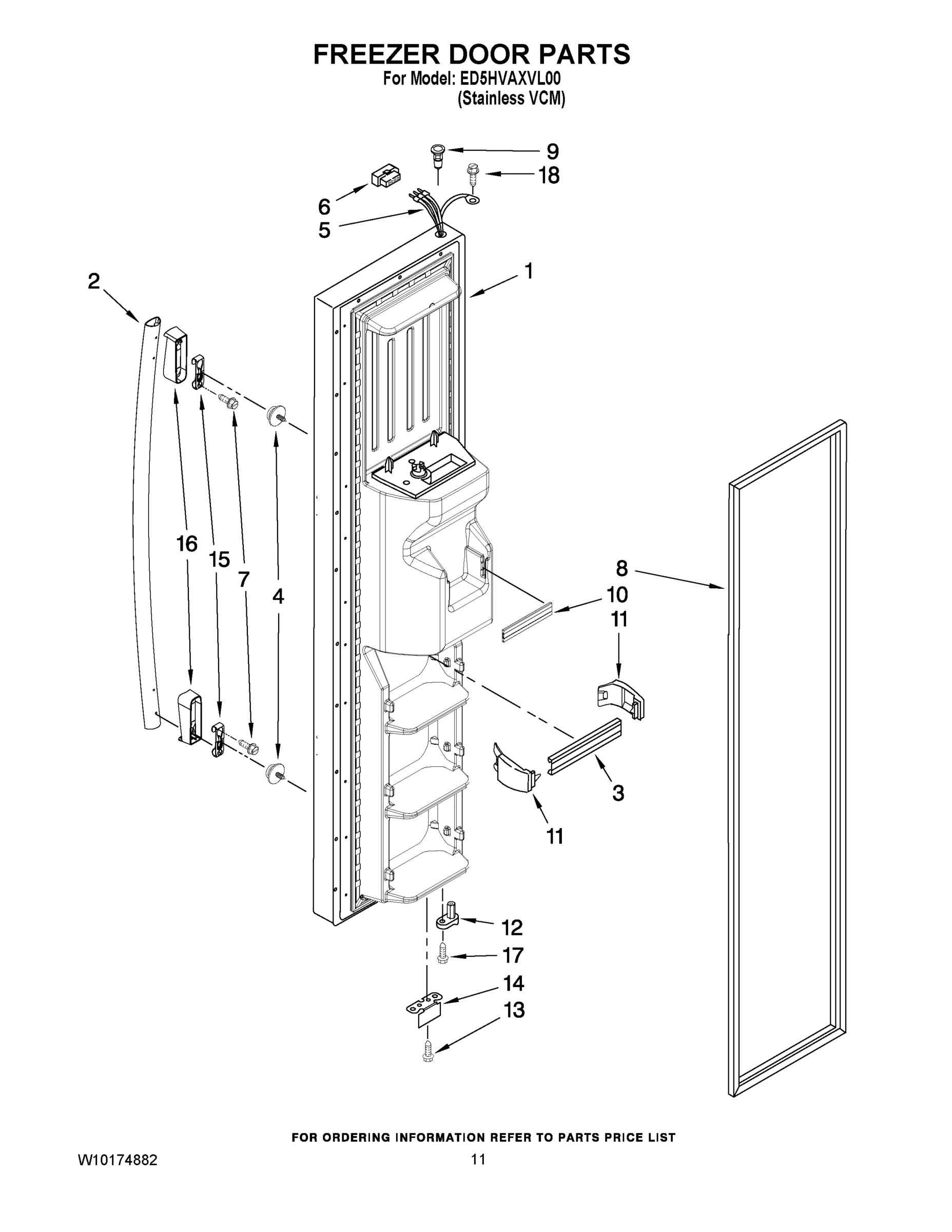07 - FREEZER DOOR PARTS