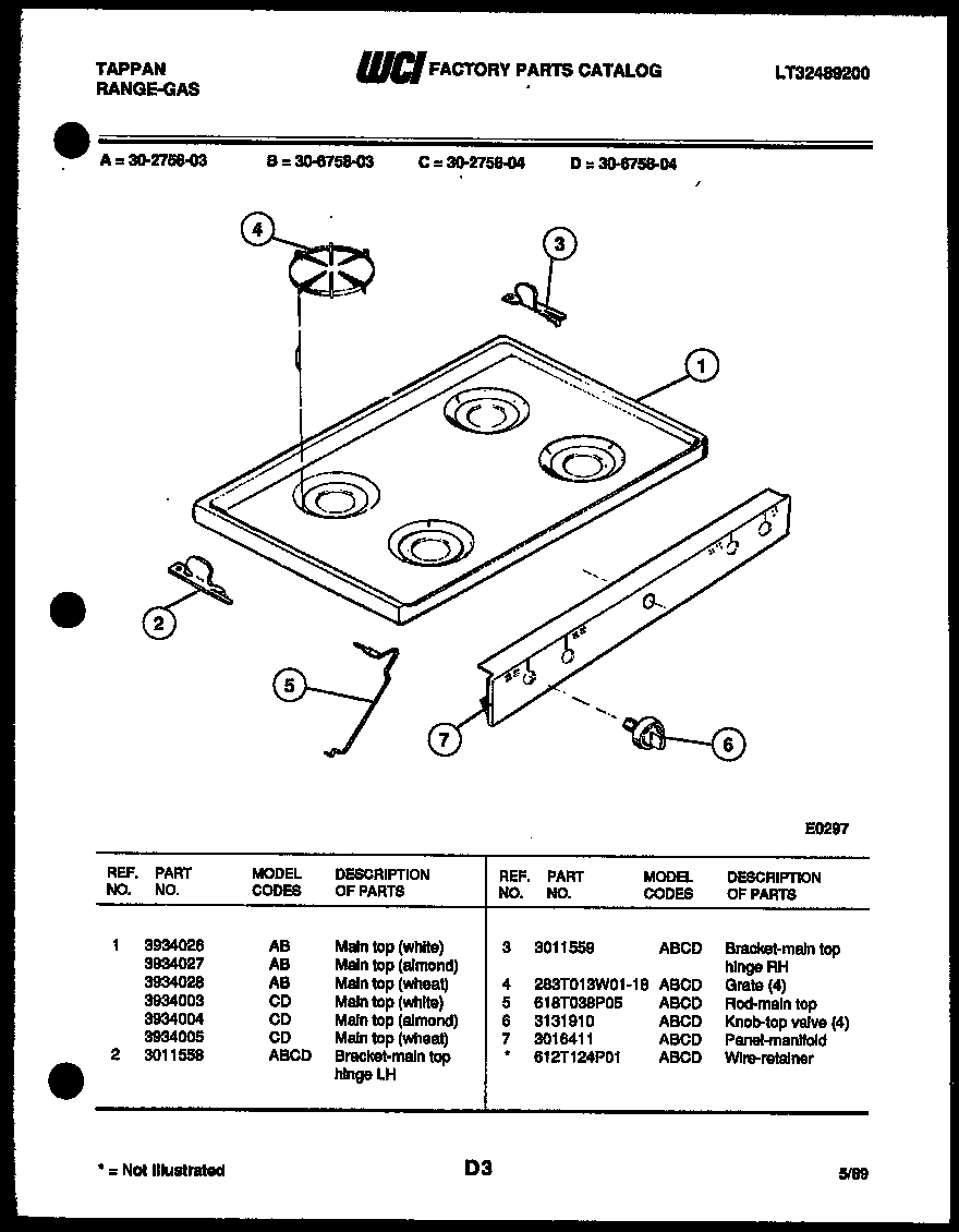 03 - COOKTOP PARTS
