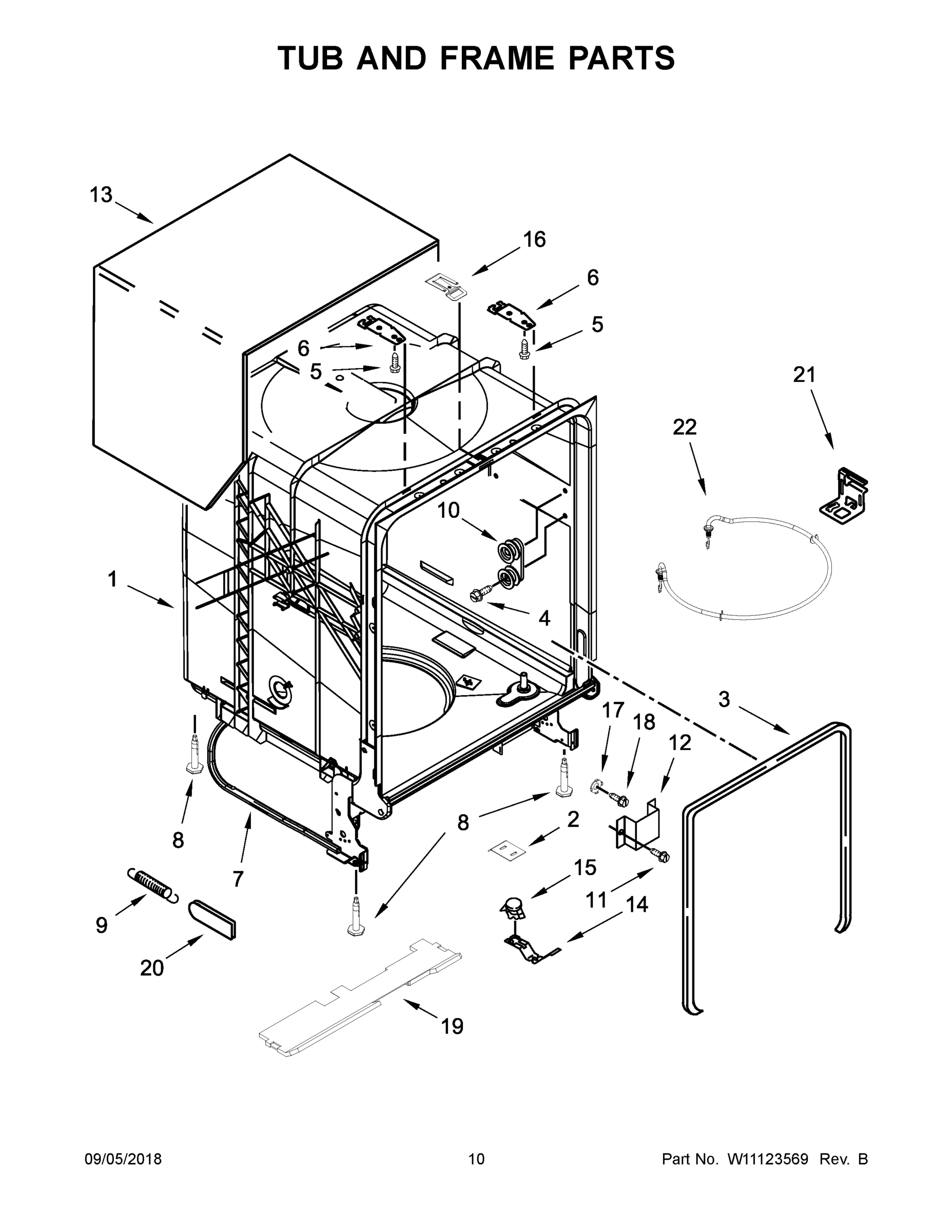 06 - TUB AND FRAME PARTS
