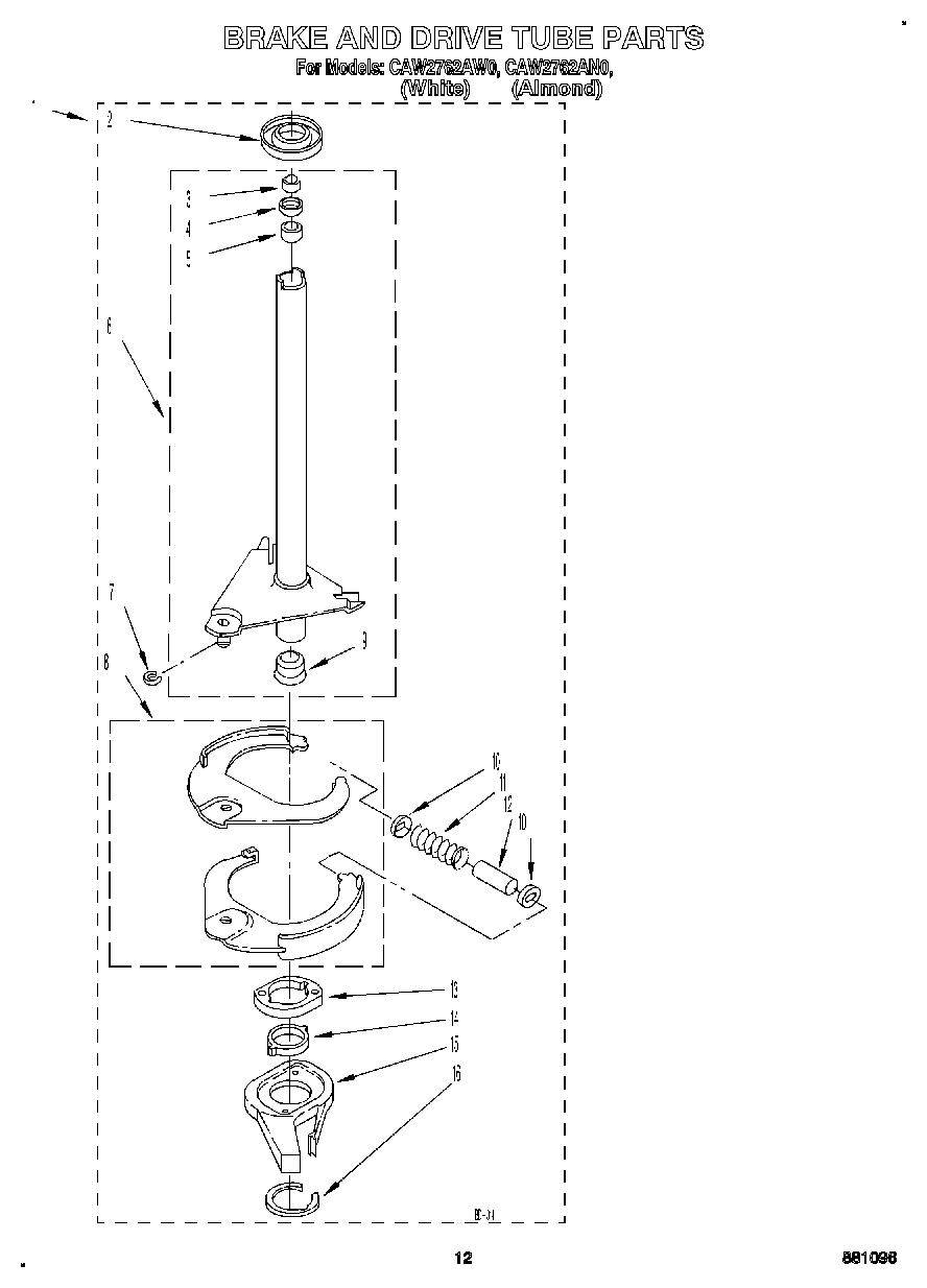 10 - BRAKE AND DRIVE TUBE
