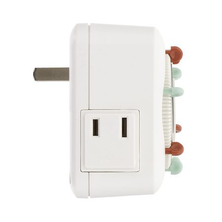 NSI Industries 405B 24-Hour Mechanical Indoor Plug-In 2-Outlet Lighting  Timer