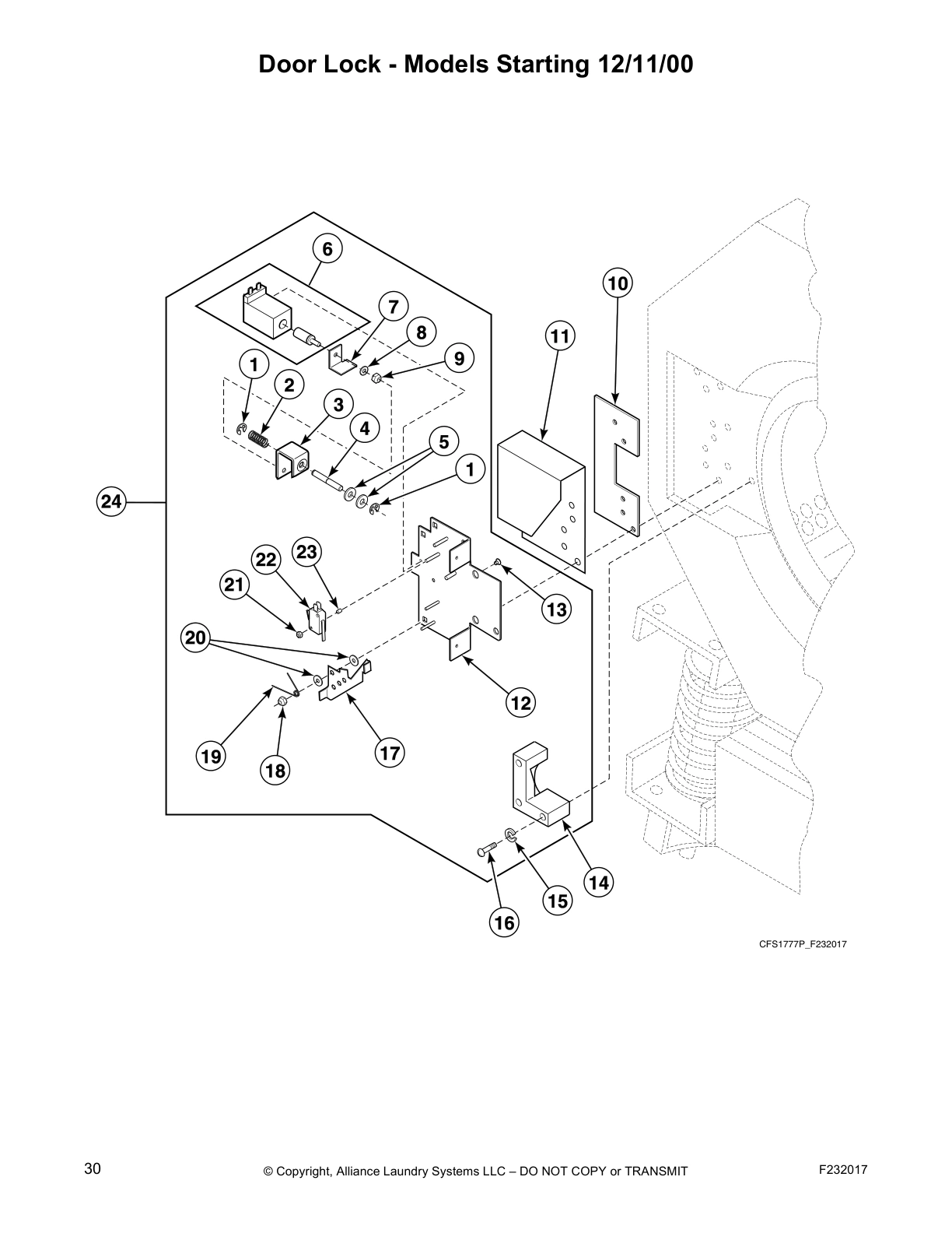 Door Lock - Models Starting 12/11/00