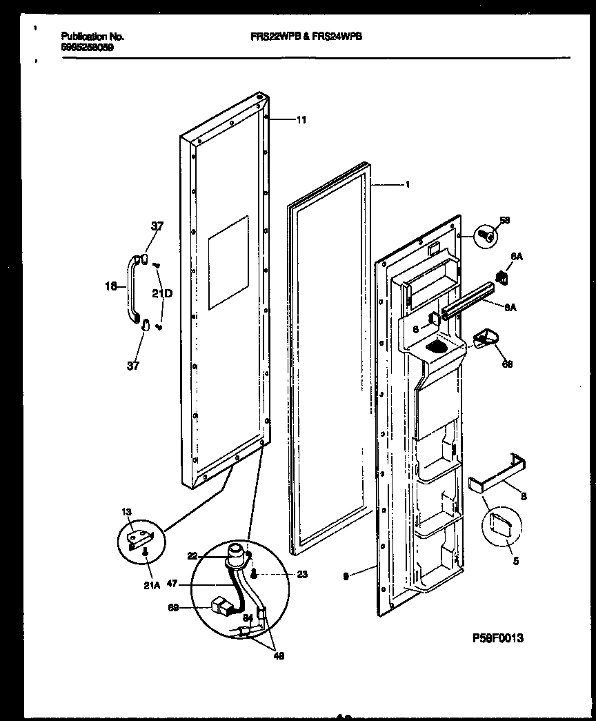 02 - FREEZER DOOR PARTS