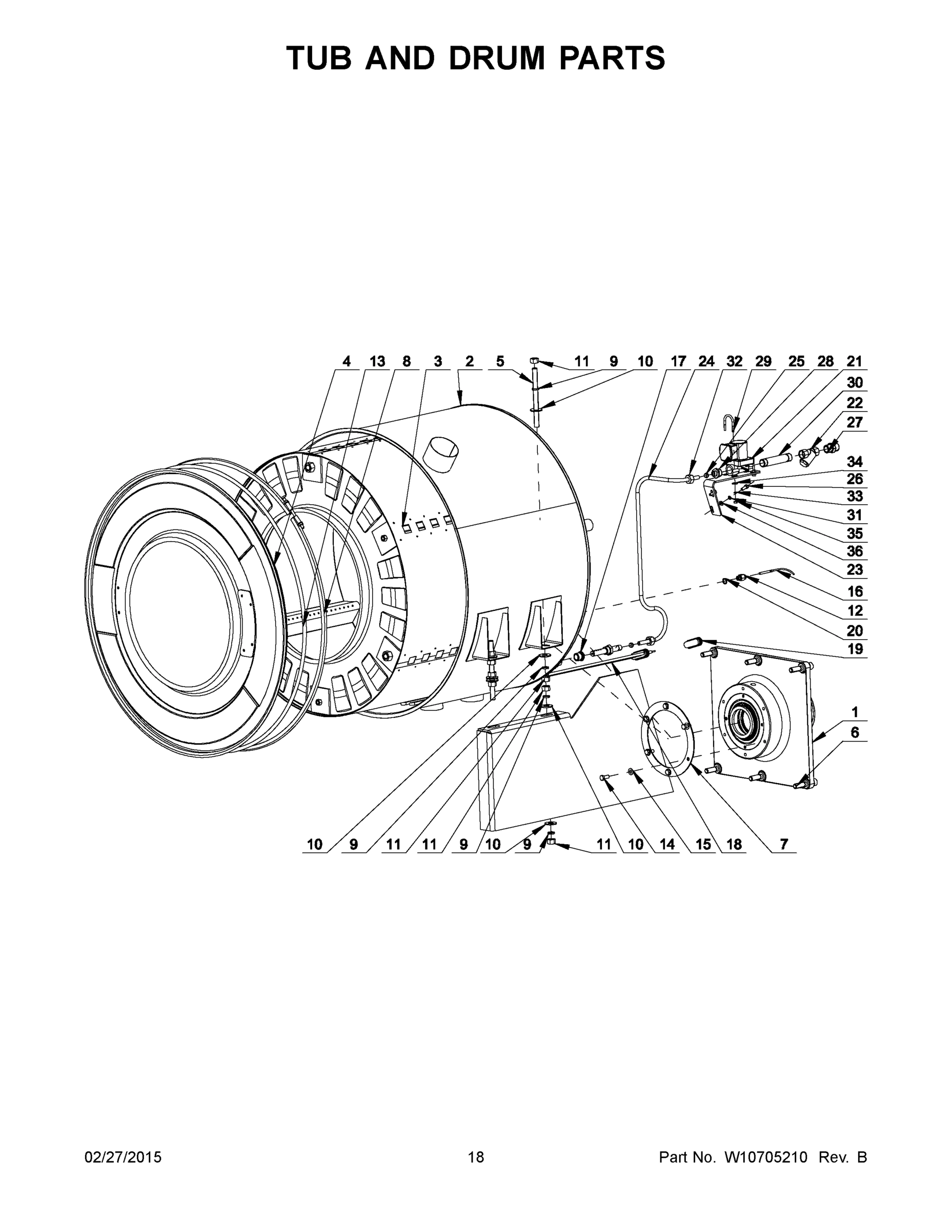 10 - TUB AND DRUM PARTS
