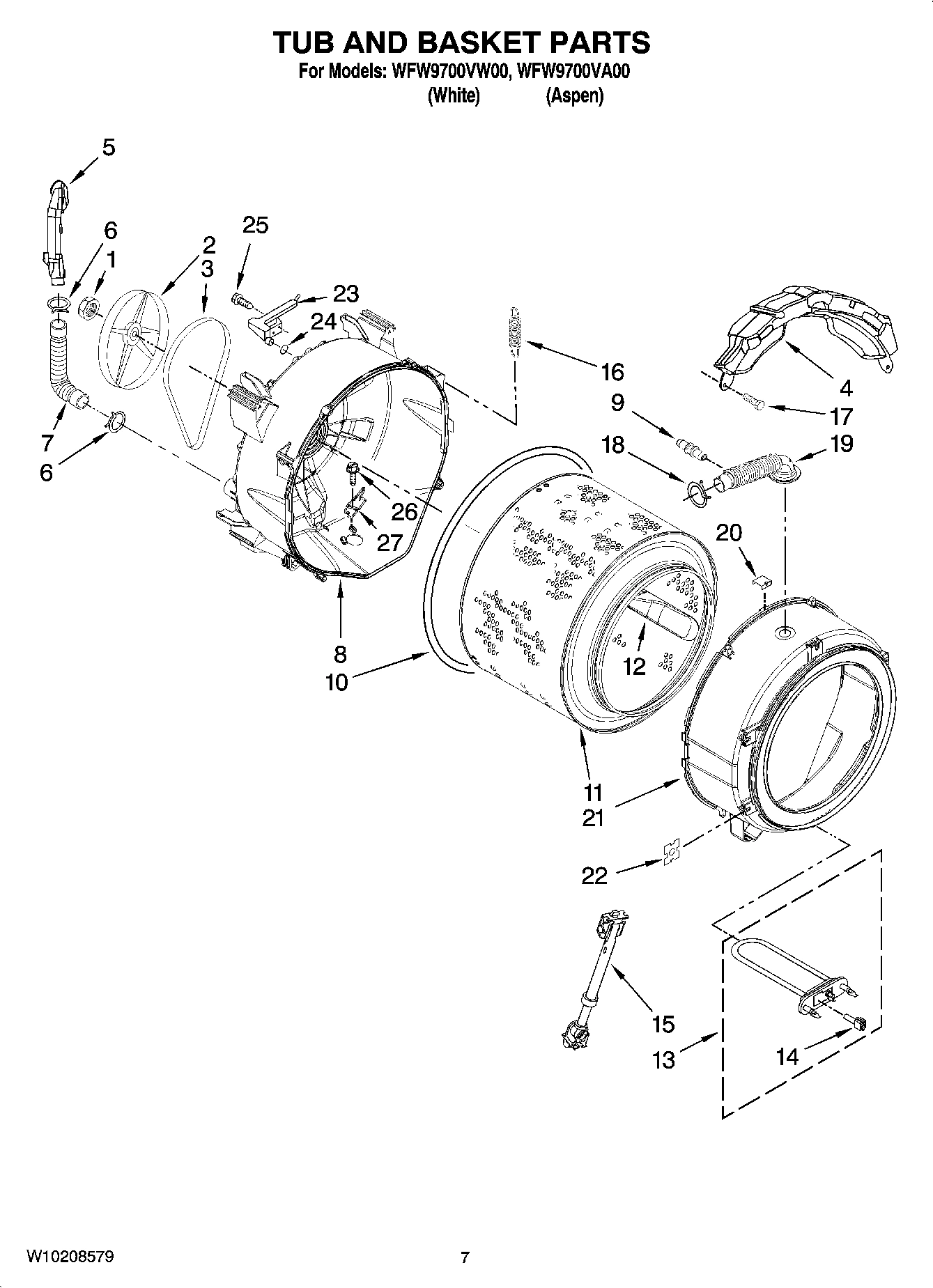 05 - TUB AND BASKET PARTS