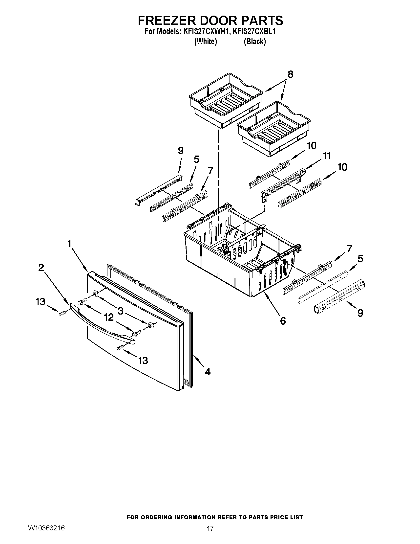 09 - FREEZER DOOR PARTS