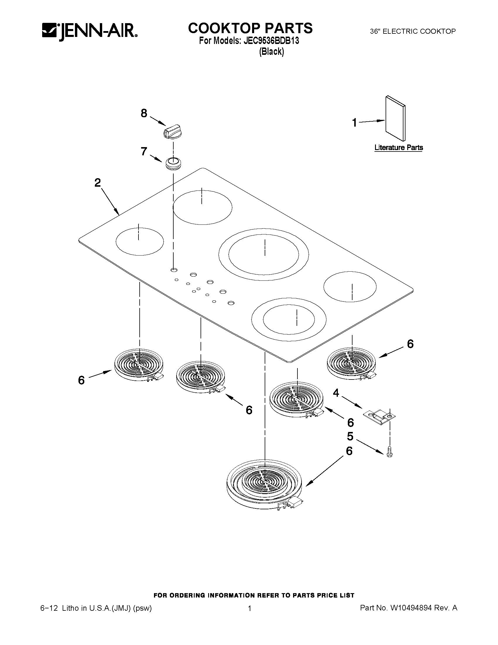 01 - COOKTOP PARTS