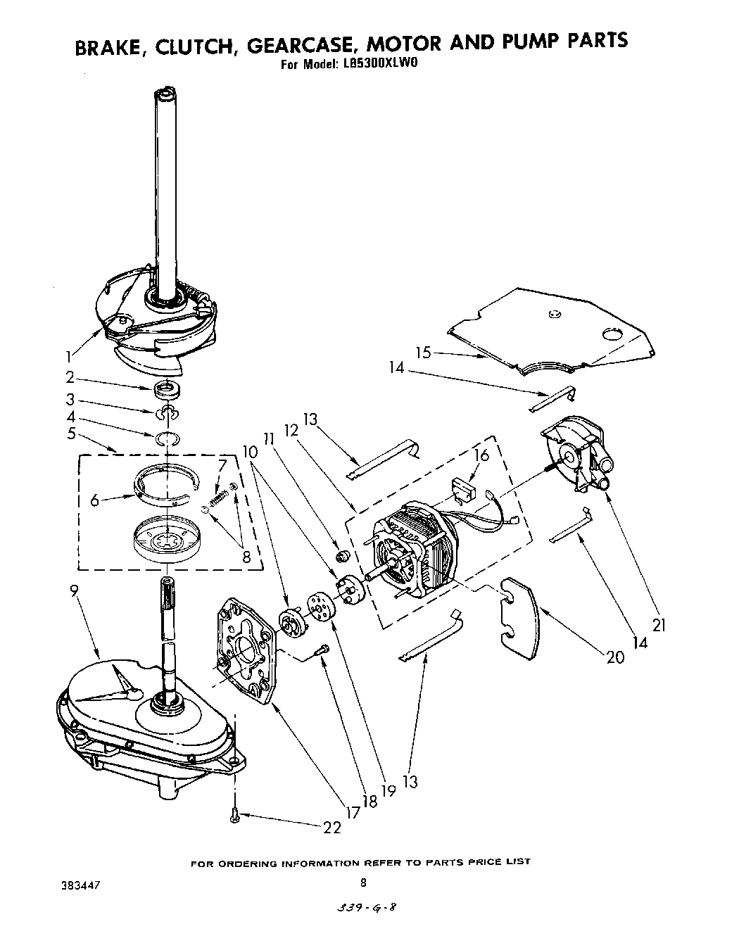 06 - BRAKE, CLUTCH, GEARCASE, MOTOR AND PUMP