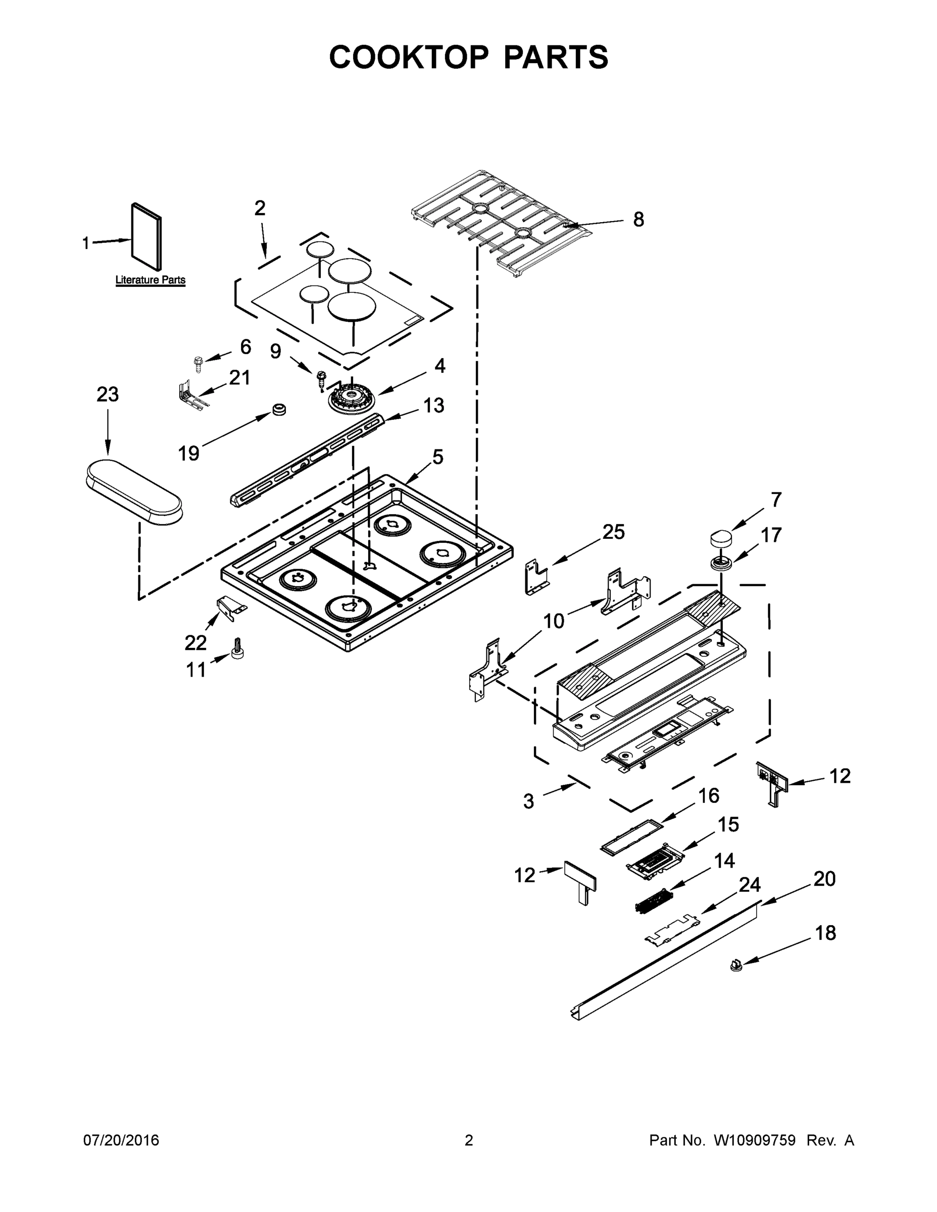 02 - COOKTOP PARTS