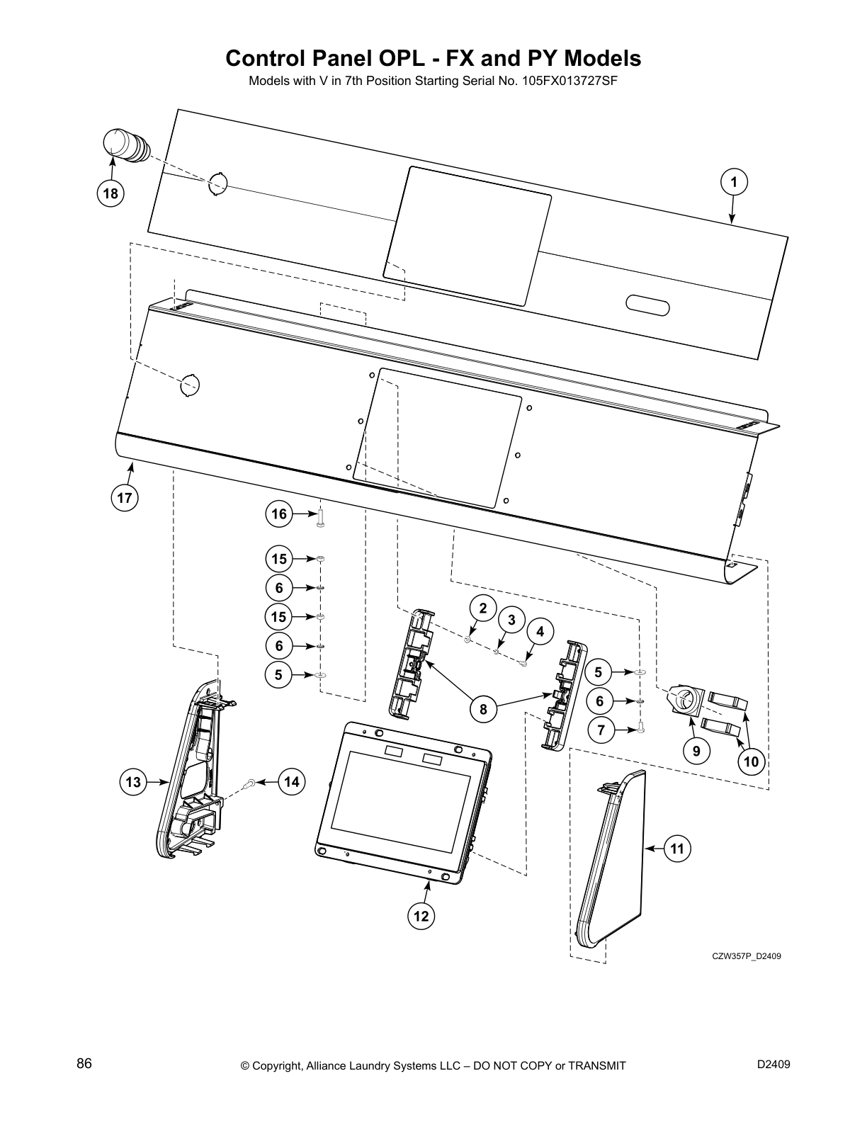 Control Panel OPL - FX and PY Models