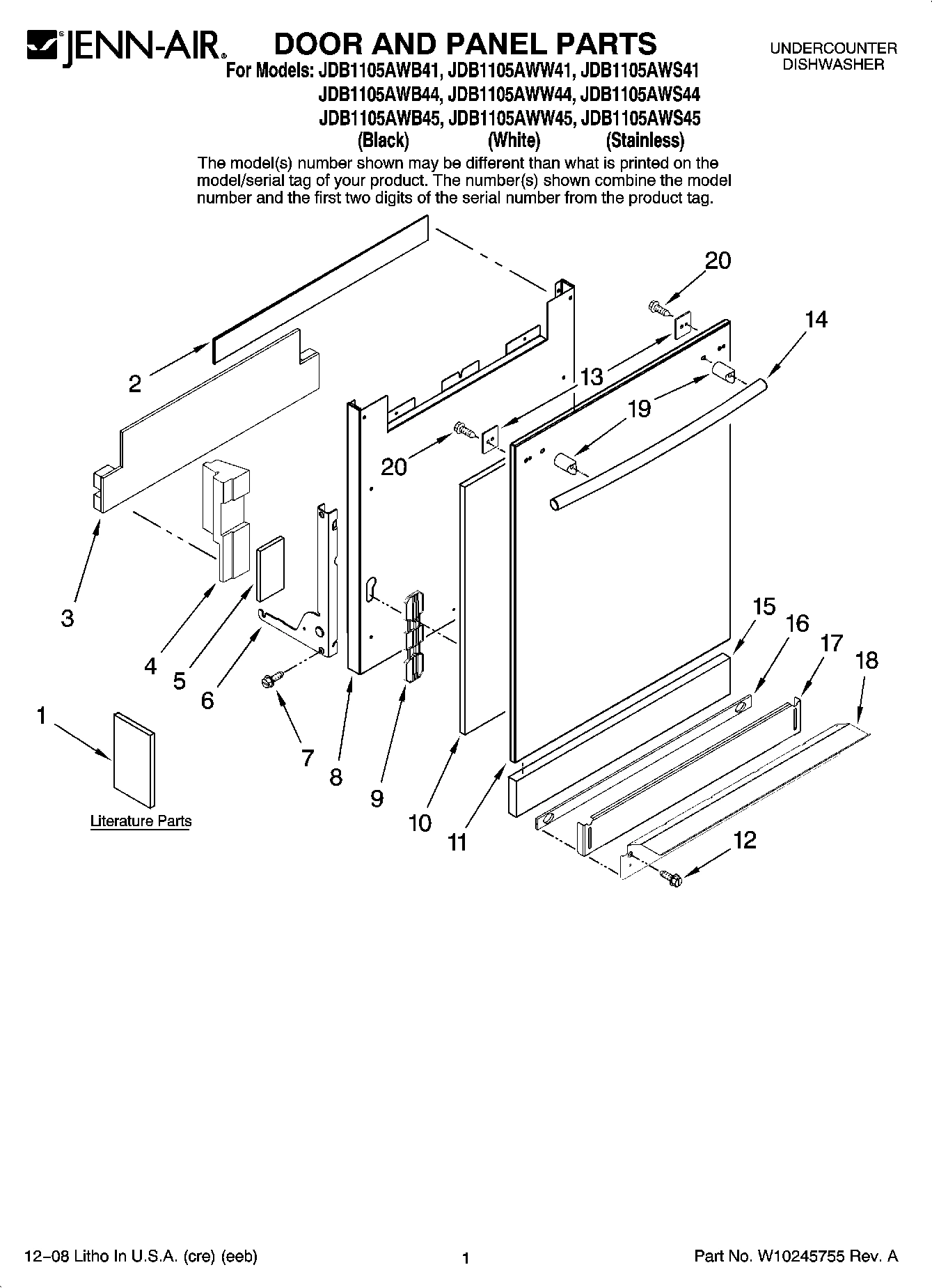 01 - DOOR AND PANEL PARTS