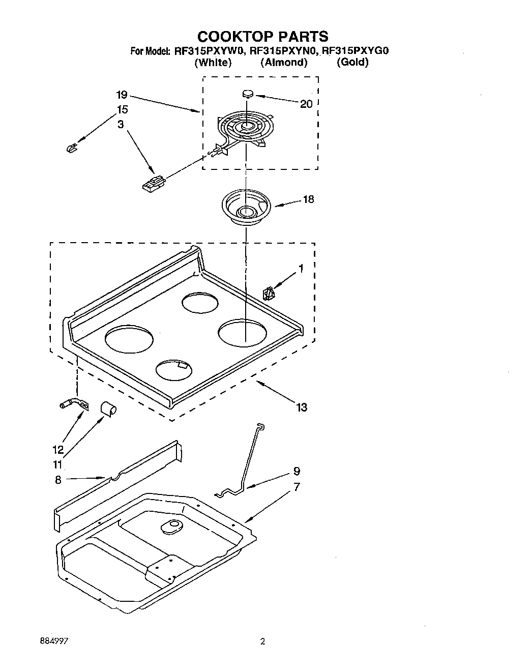 02 - COOKTOP, LIT/OPTIONAL