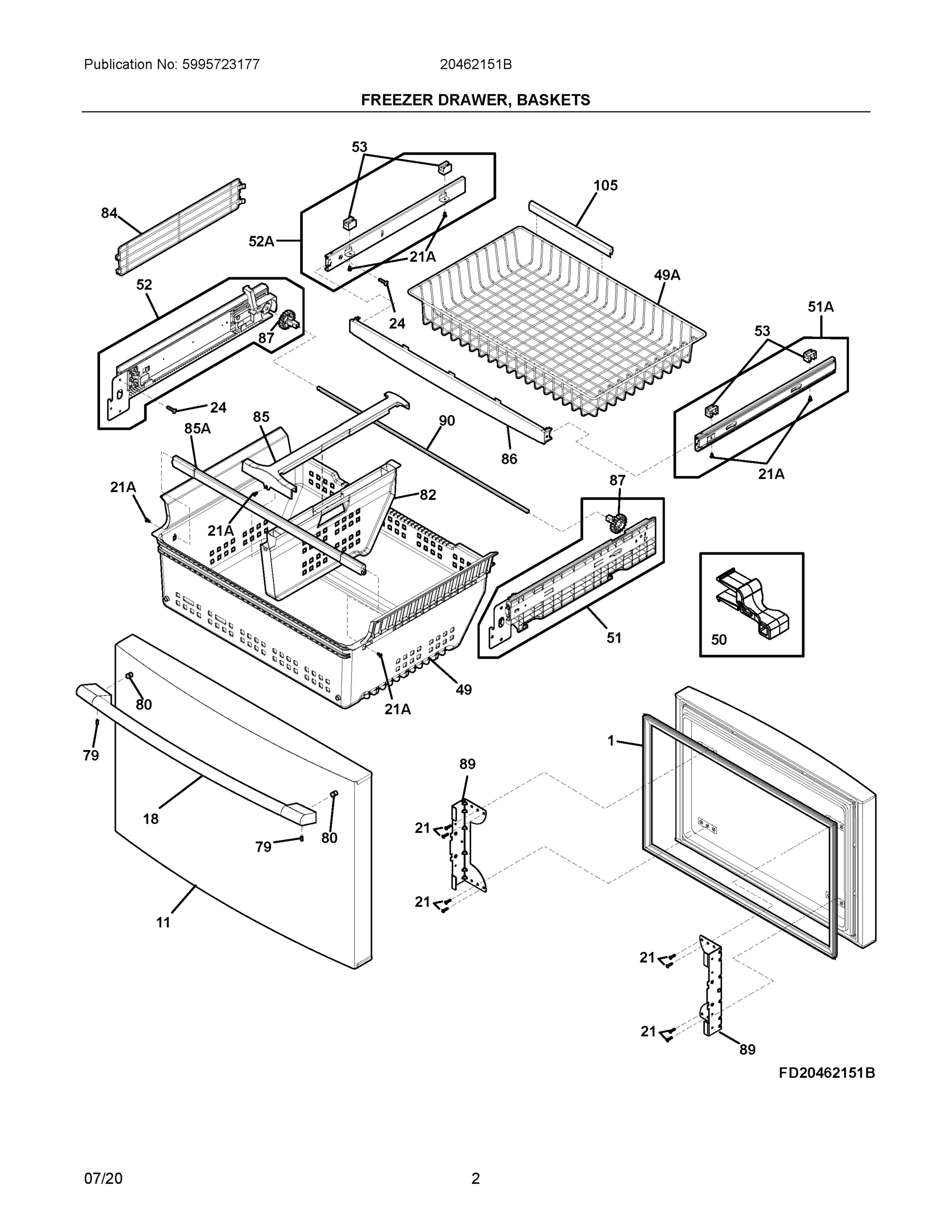 02 - FREEZER DRAWER, BASKETS