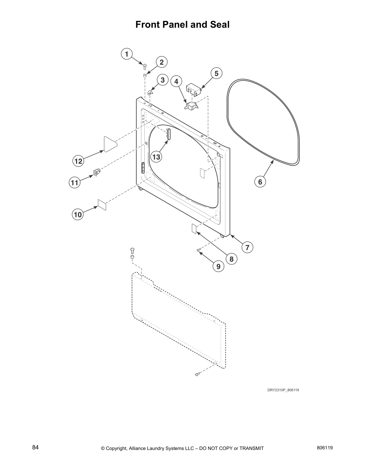 Front Panel and Seal