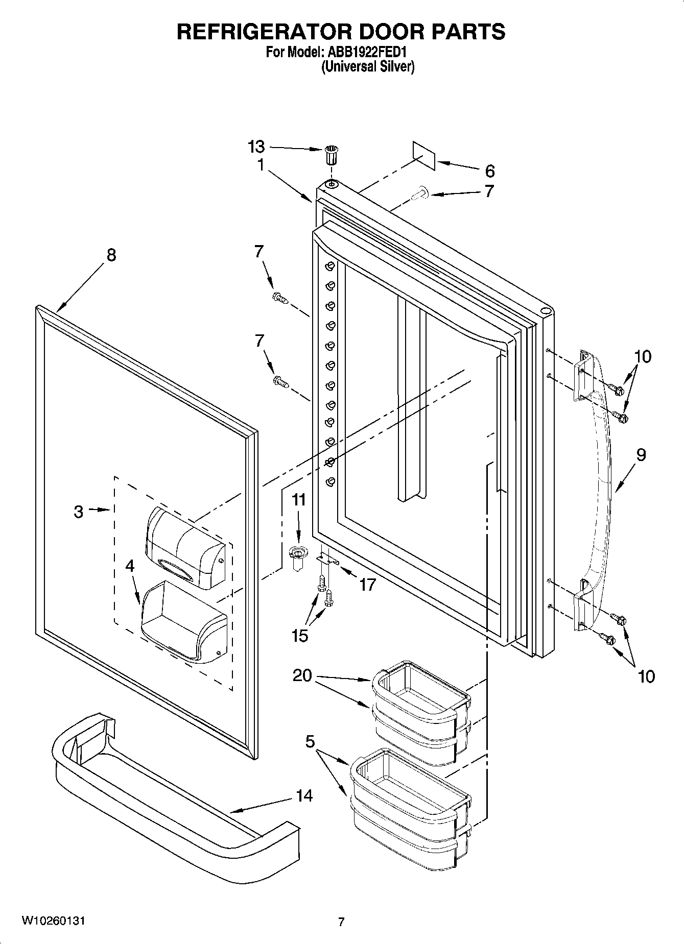 04 - REFRIGERATOR DOOR PARTS