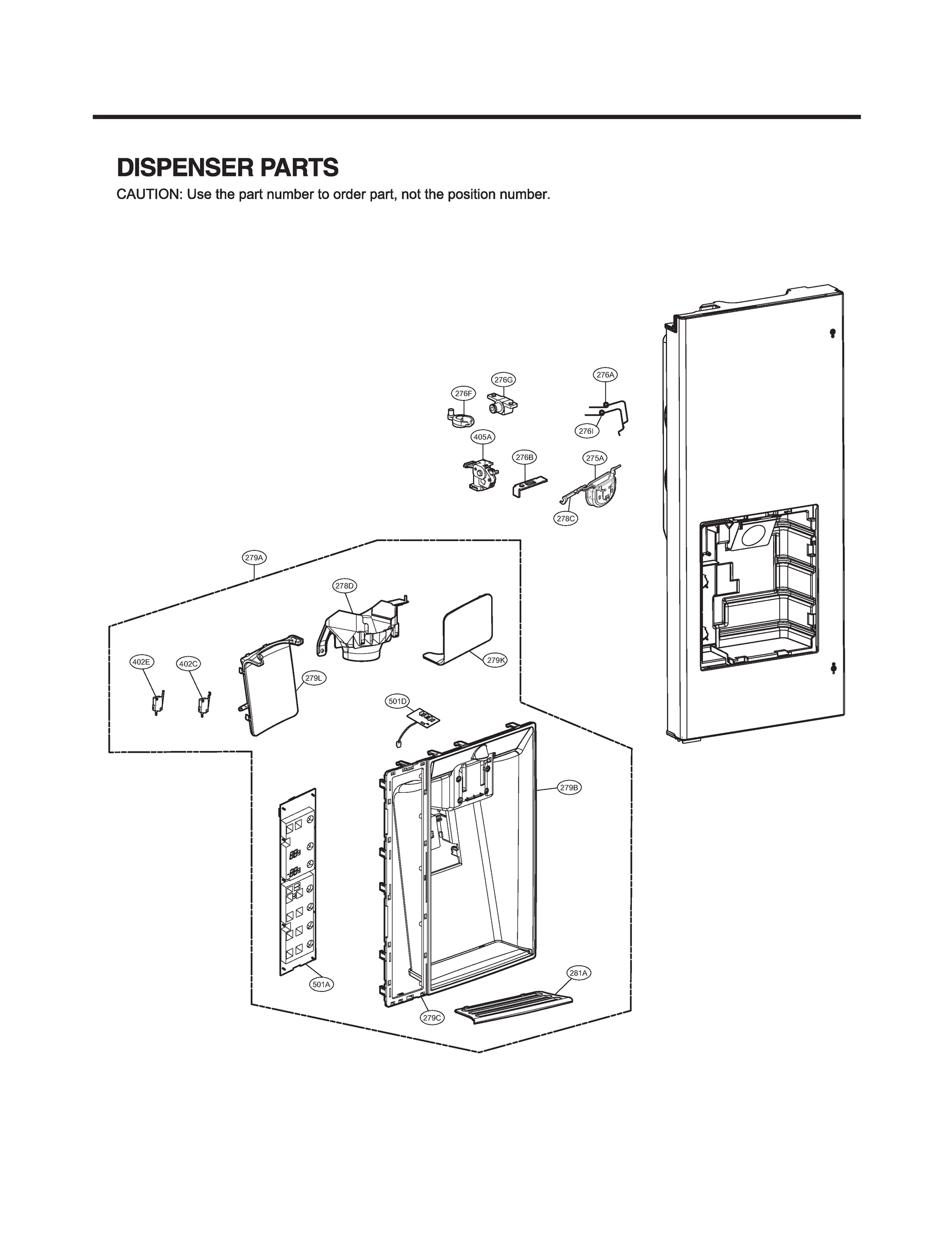 DISPENSER PARTS