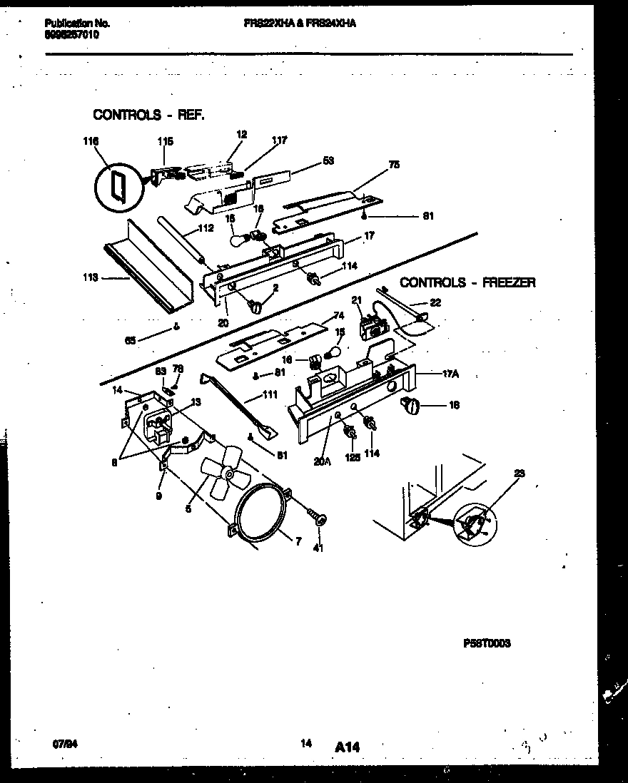 08 - REFRIGERATOR CONTROL ASSEMBLY, DAMP