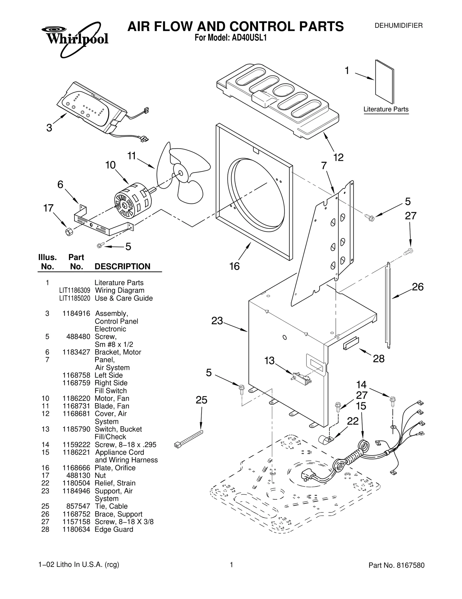 AIR FLOW AND CONTROL PARTS