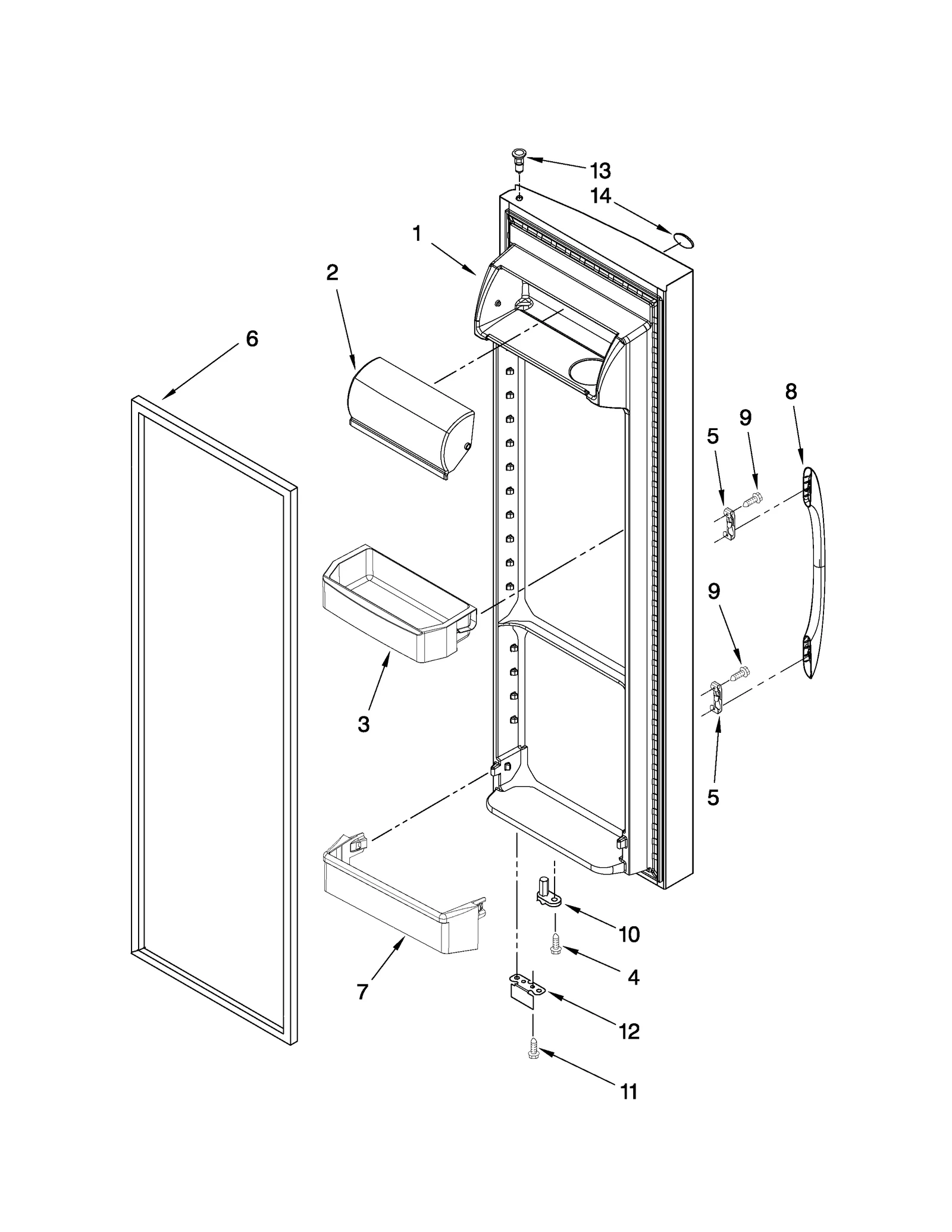 REFRIGERATOR DOOR PARTS