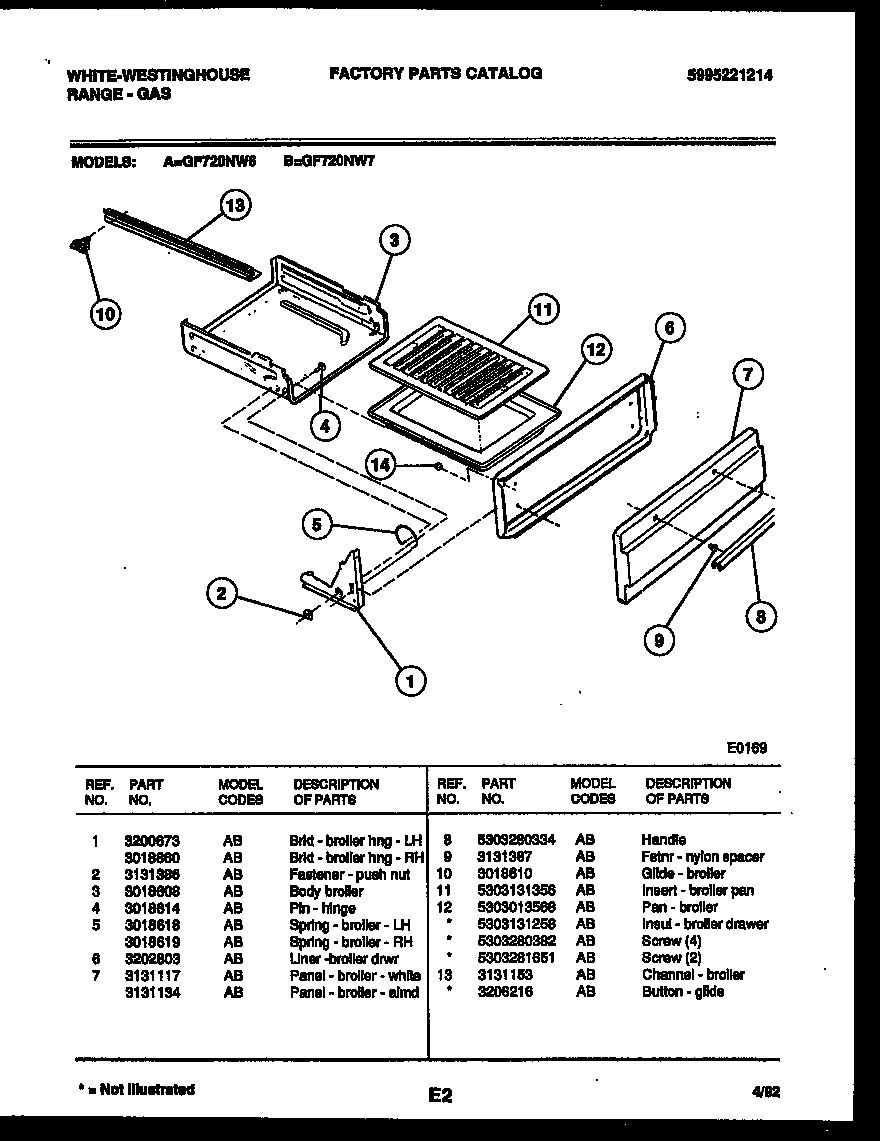 05 - BROILER DRAWER PARTS