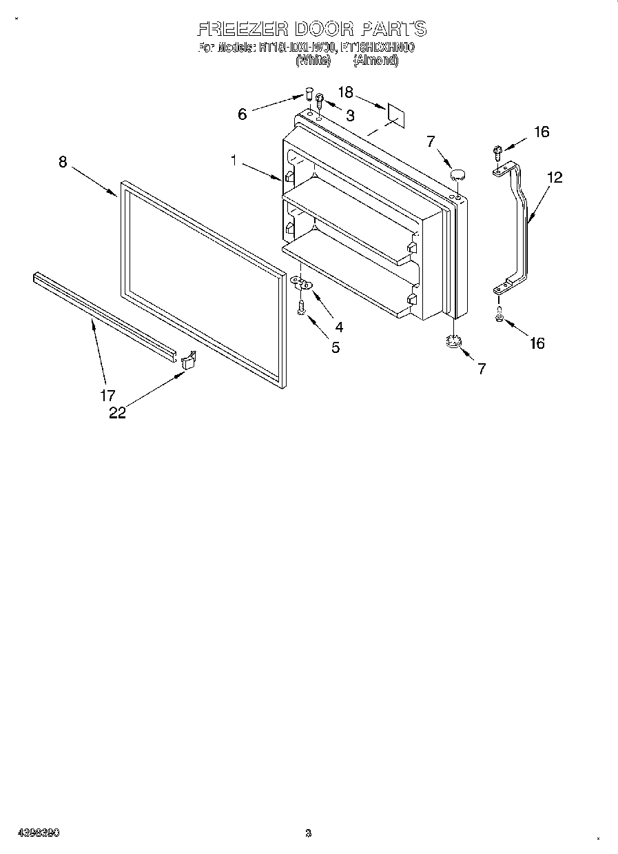 02 - FREEZER DOOR