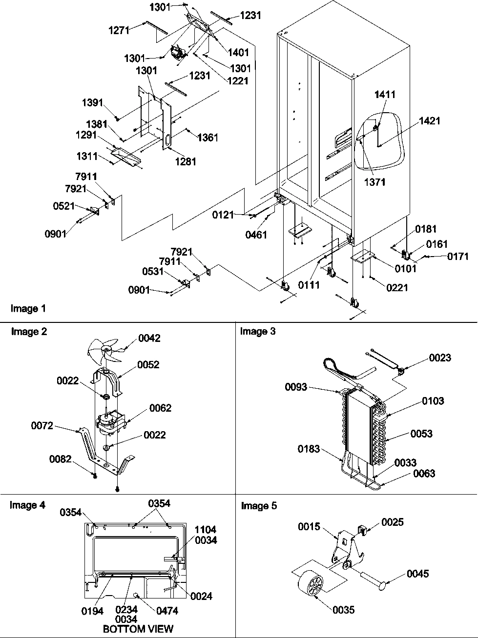 05 - Drain, Rollers, and Evaporator Assy