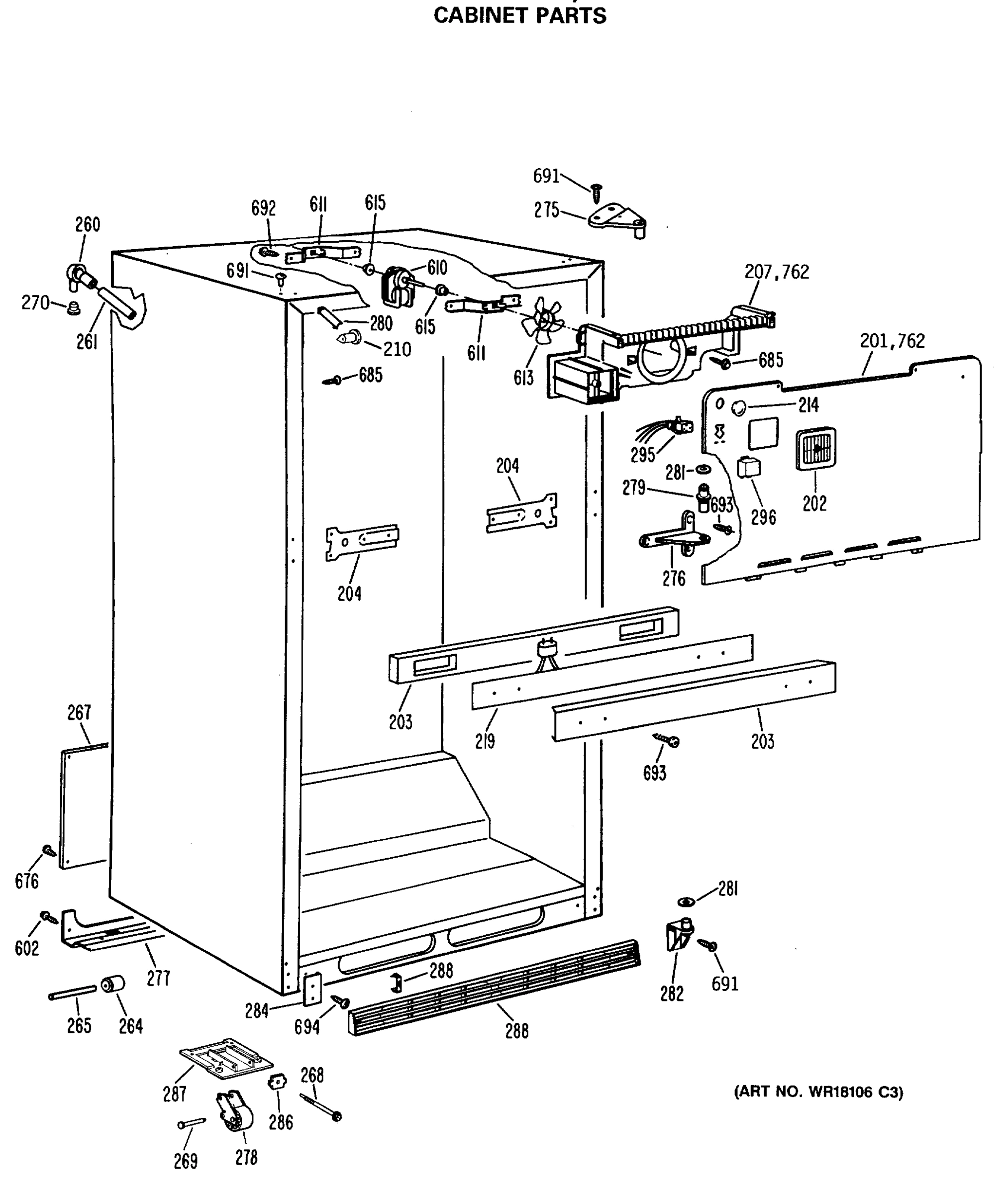 CABINET PARTS