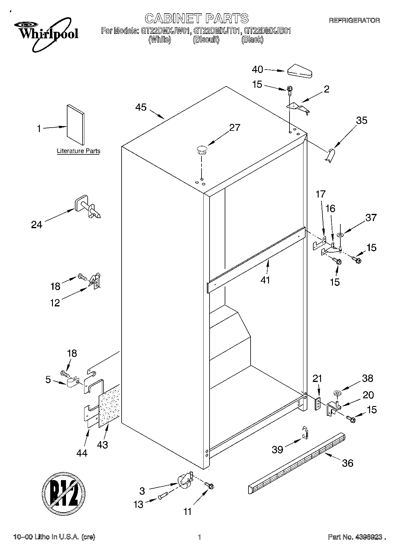 01 - CABINET, LITERATURE