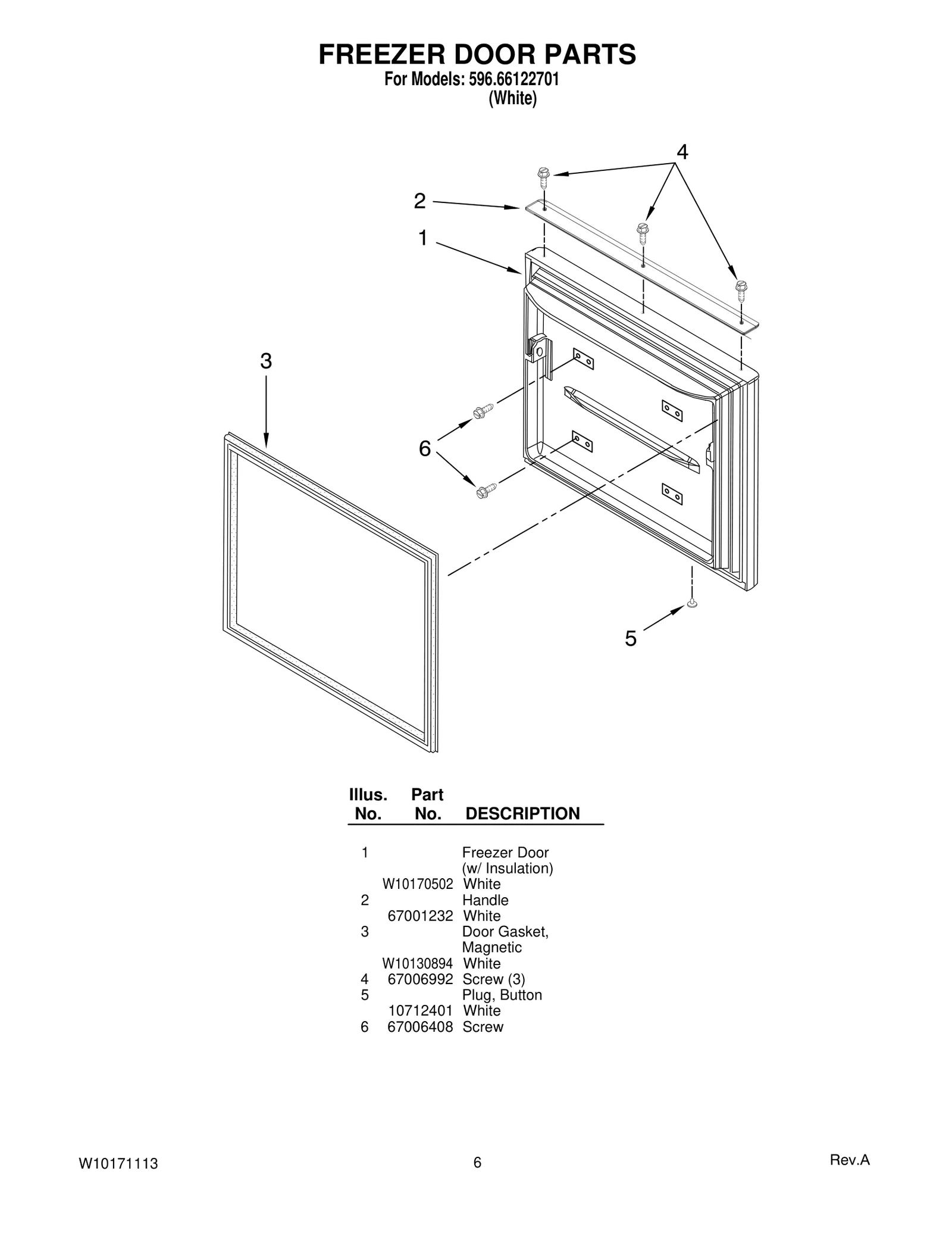 FREEZER DOOR PARTS