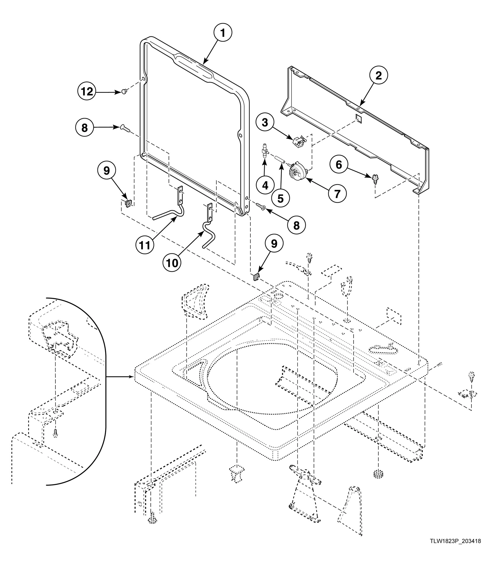 Lid and Hood Back Panel