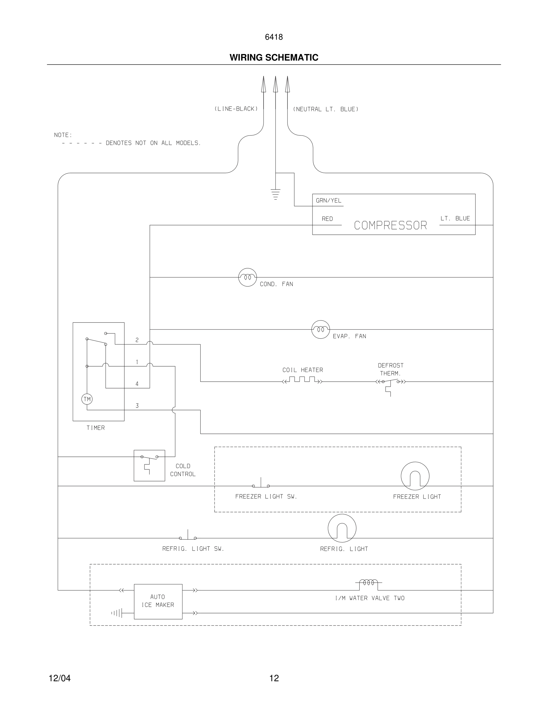 12 - WIRING SCHEMATIC