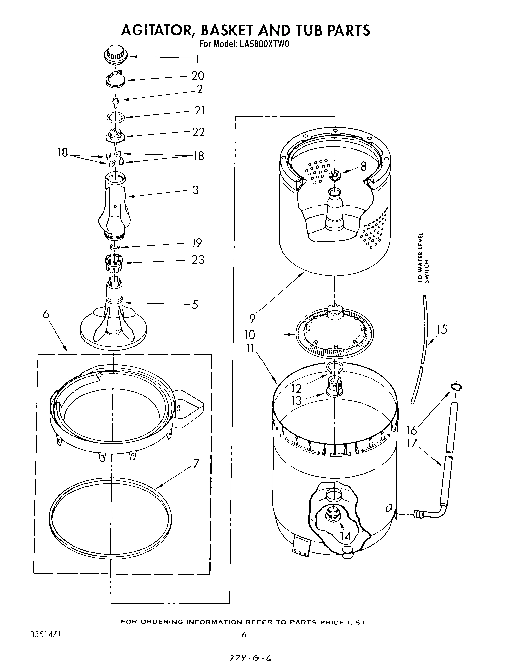 04 - AGITATOR, BASKET AND TUB
