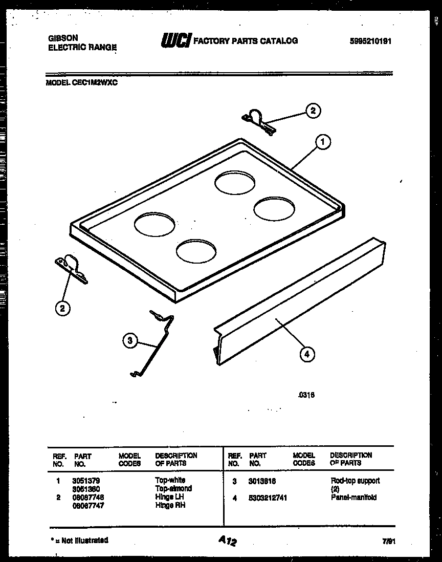03 - COOKTOP PARTS