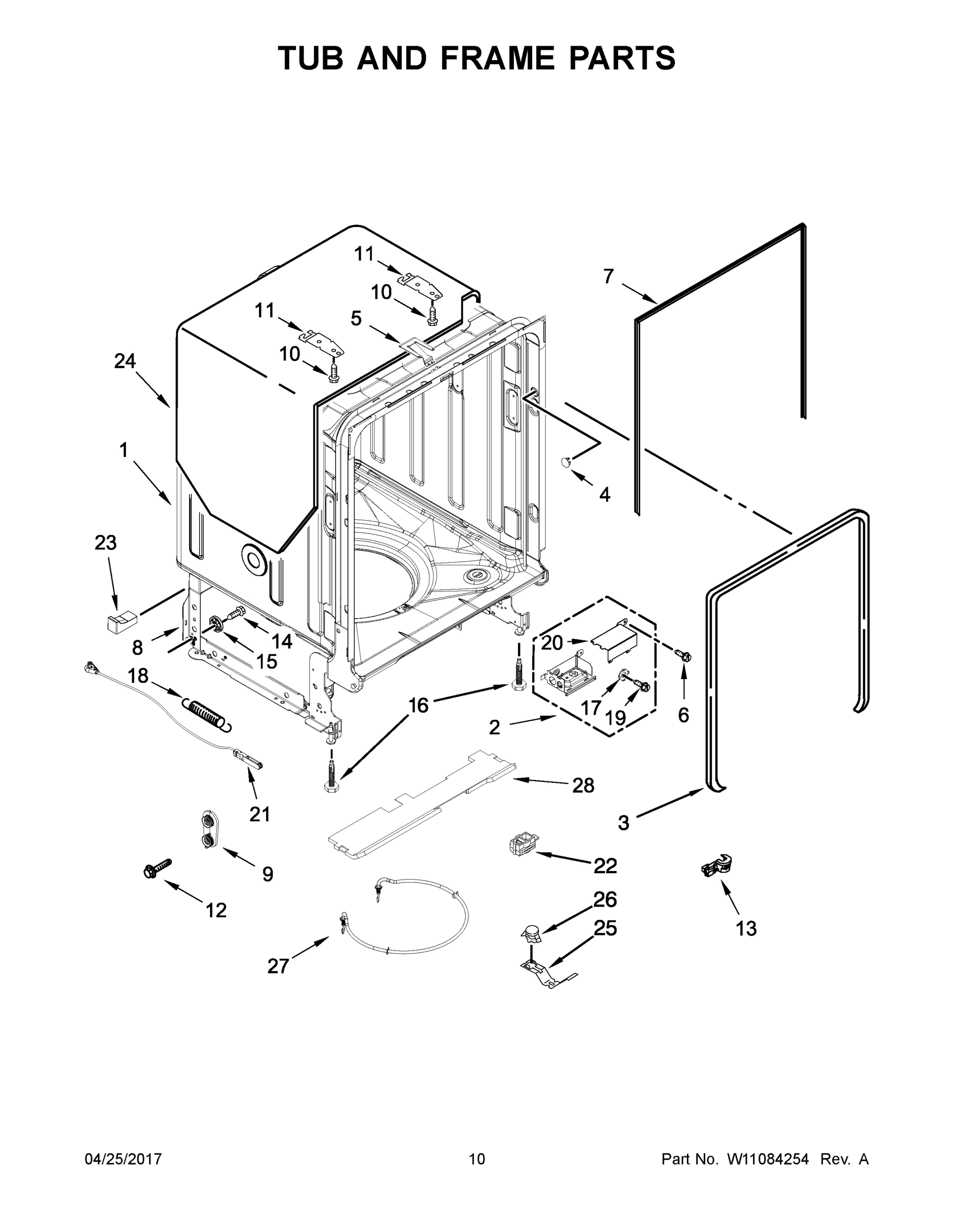 06 - TUB AND FRAME PARTS