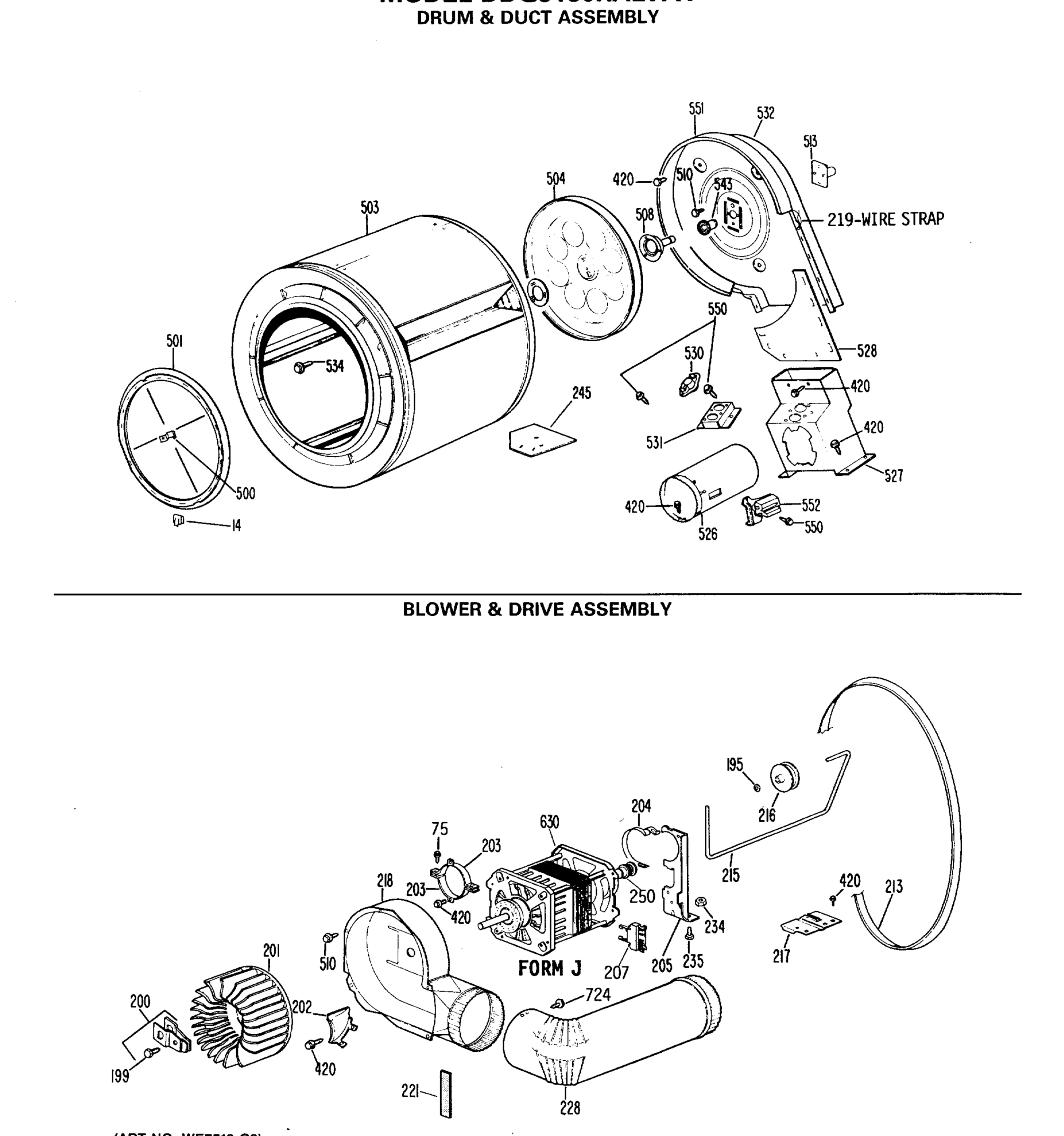 DRUM & DUCT ASSEMBLY