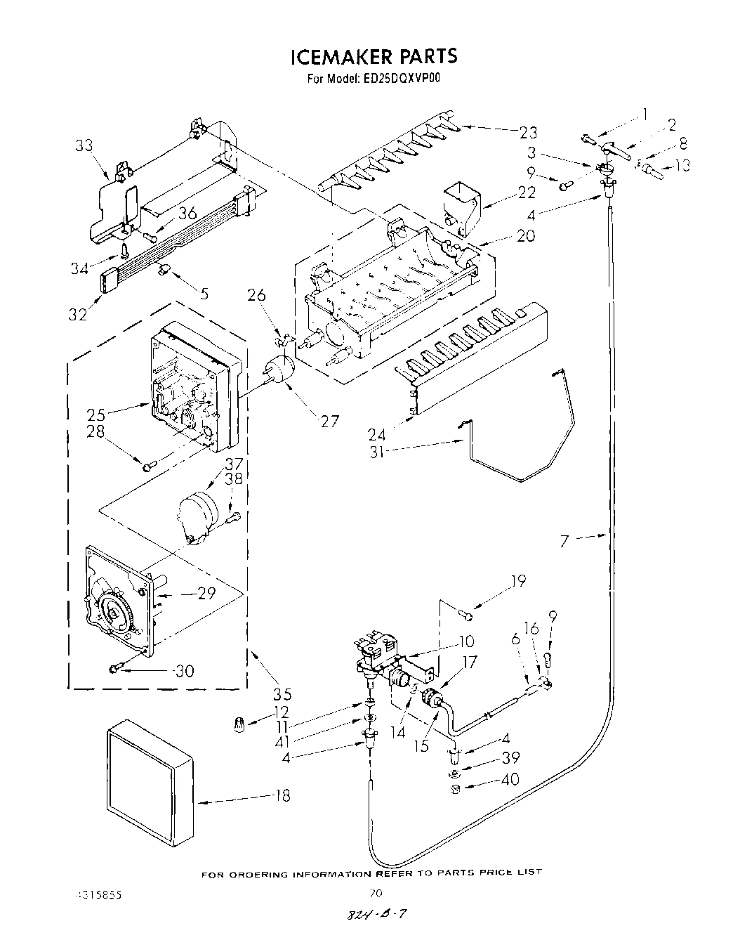 13 - ICE MAKER , NOT ILLUSTRATED