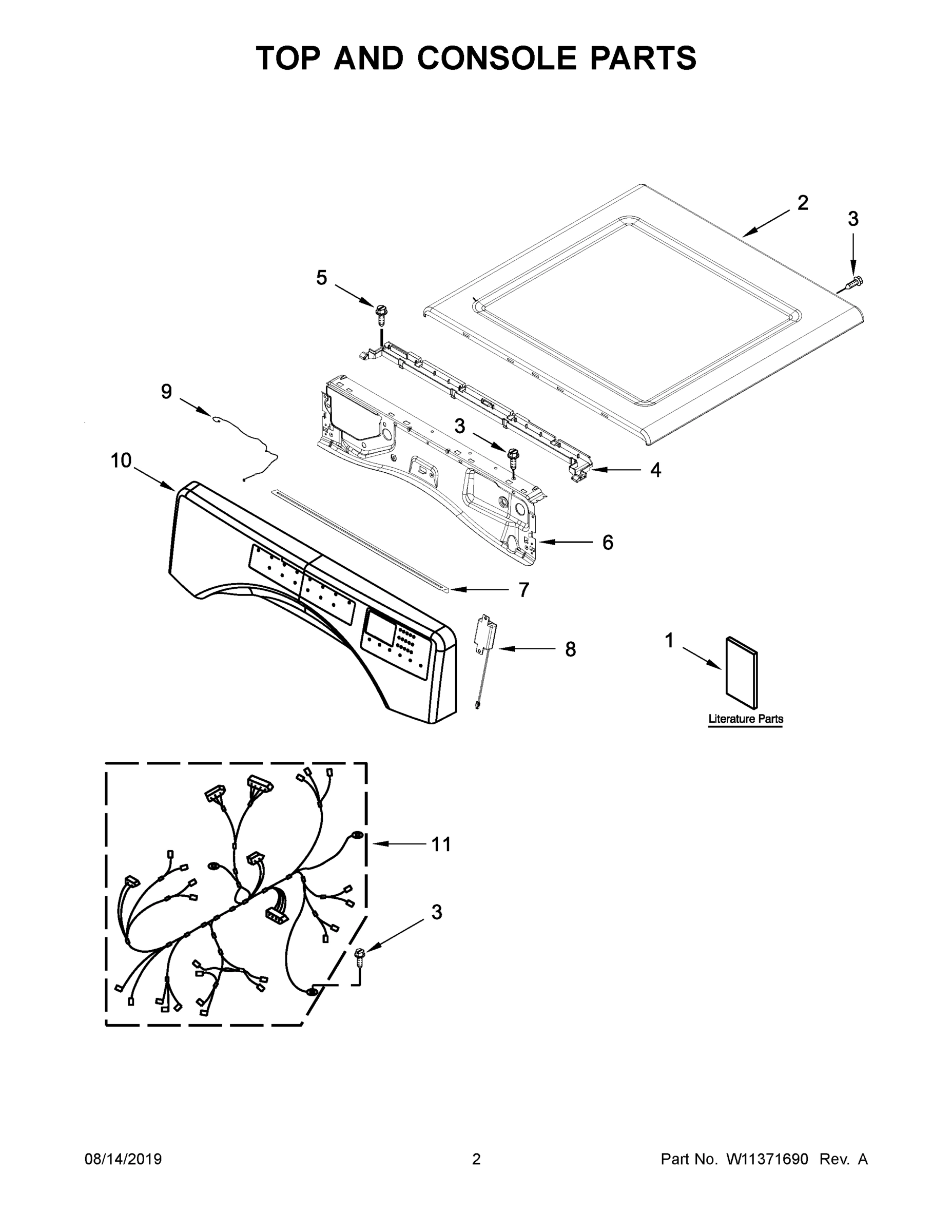 02 - TOP AND CONSOLE PARTS