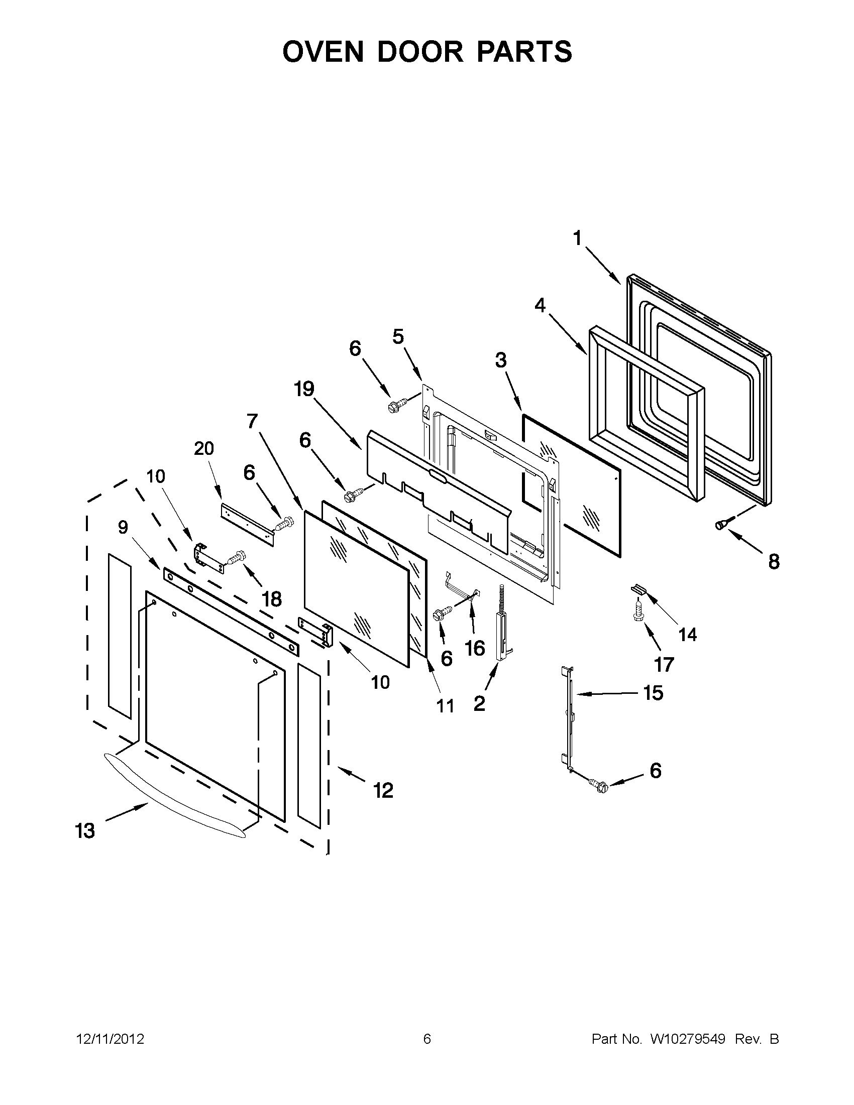 03 - OVEN DOOR PARTS