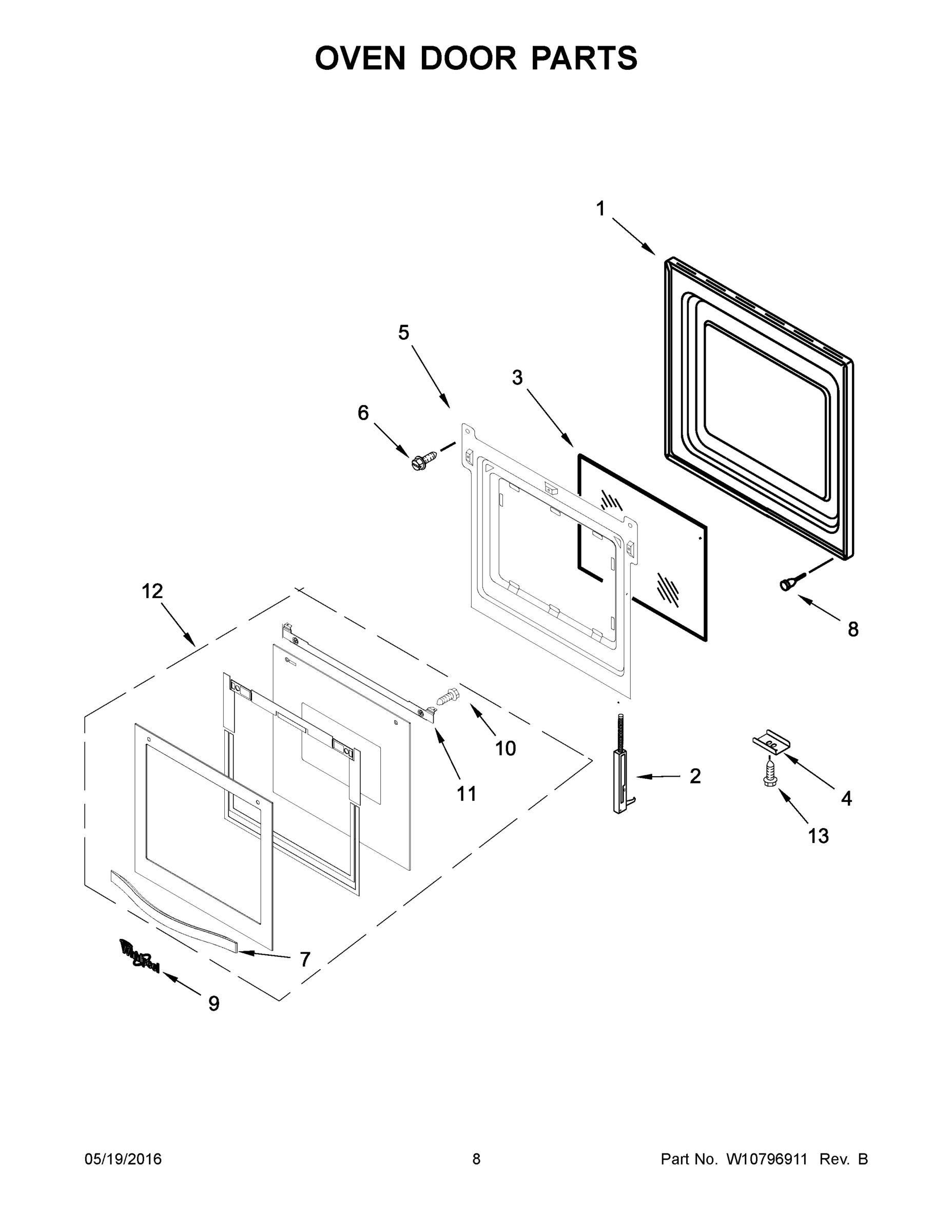 05 - OVEN DOOR PARTS