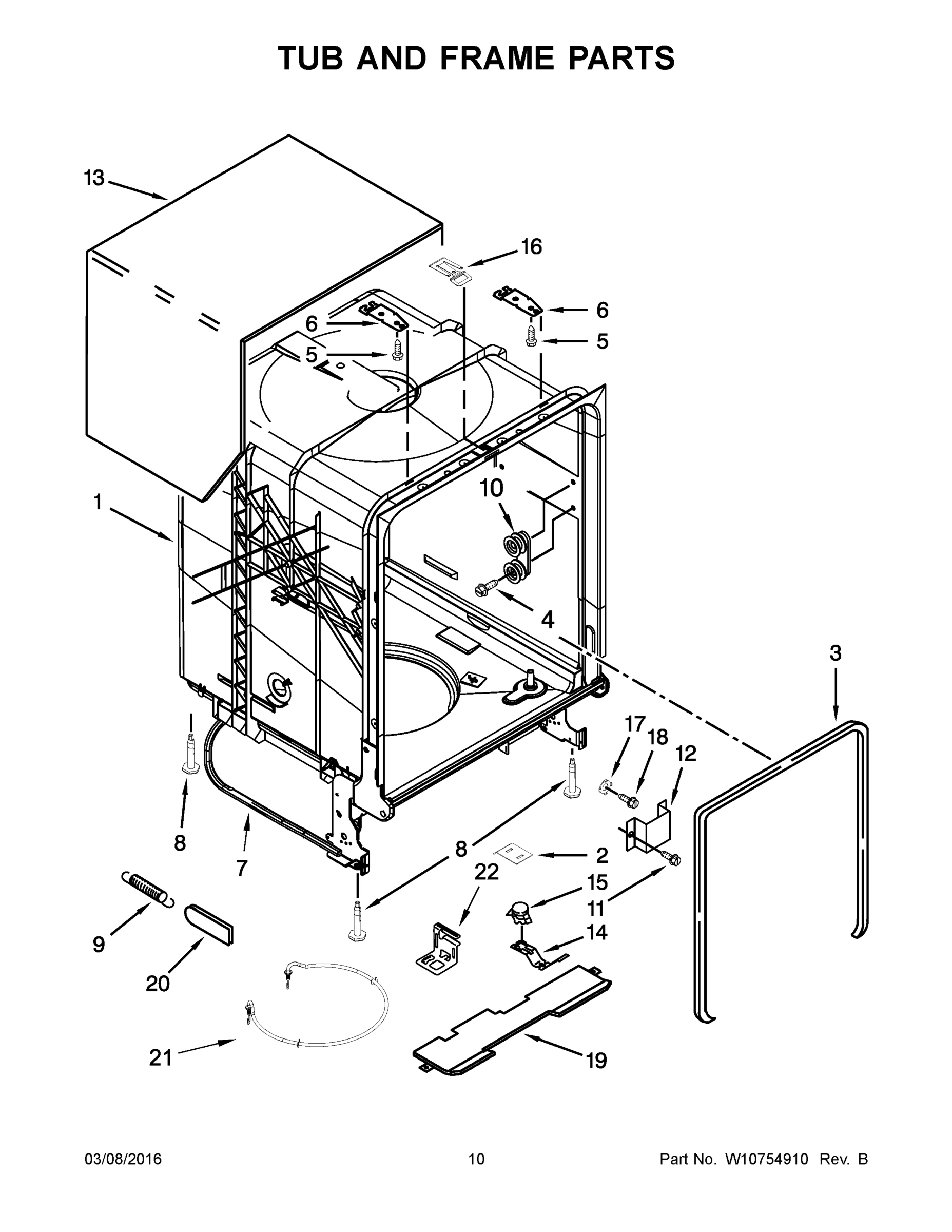 06 - TUB AND FRAME PARTS